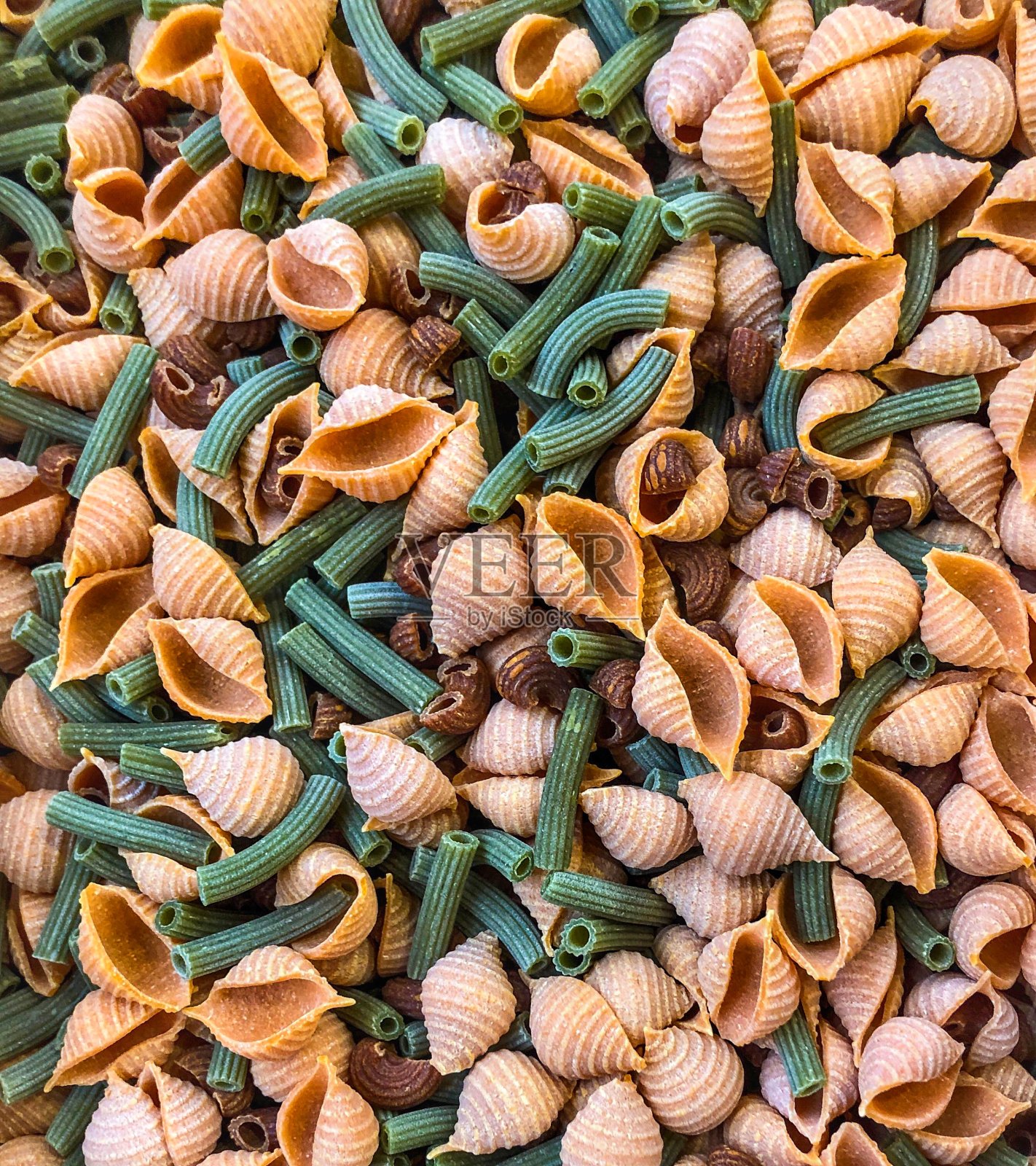 多色面食壳照片摄影图片