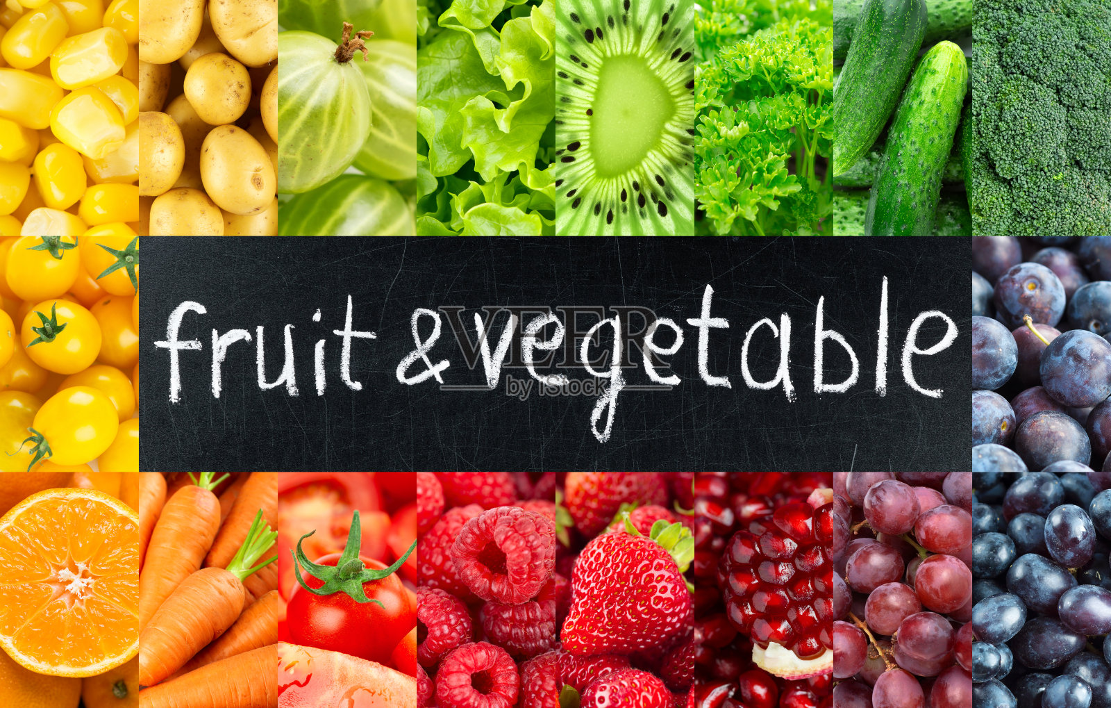 水果，蔬菜和浆果的背景。新鲜的食物照片摄影图片