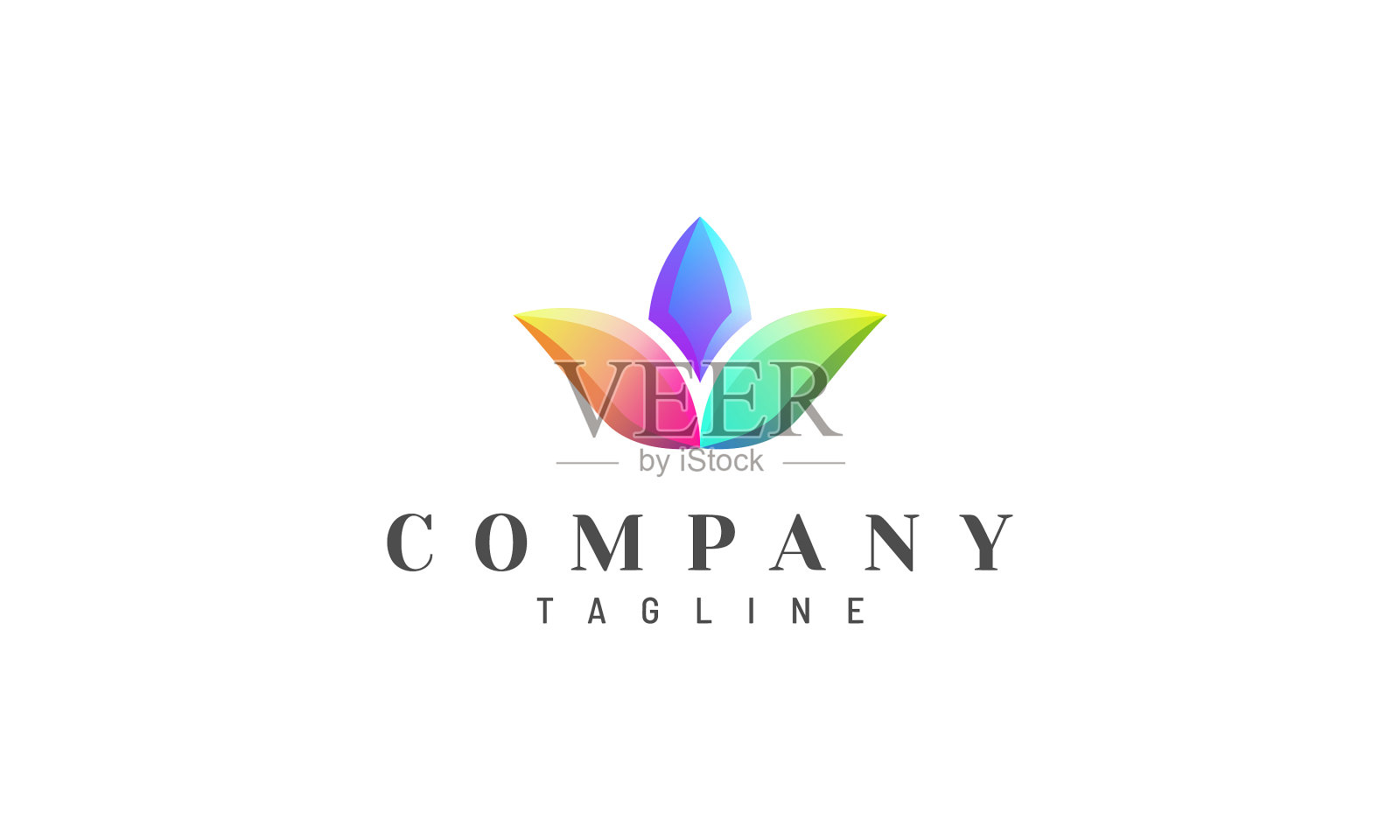 色彩鲜艳的3d花卉设计理念适合作为插画图片素材