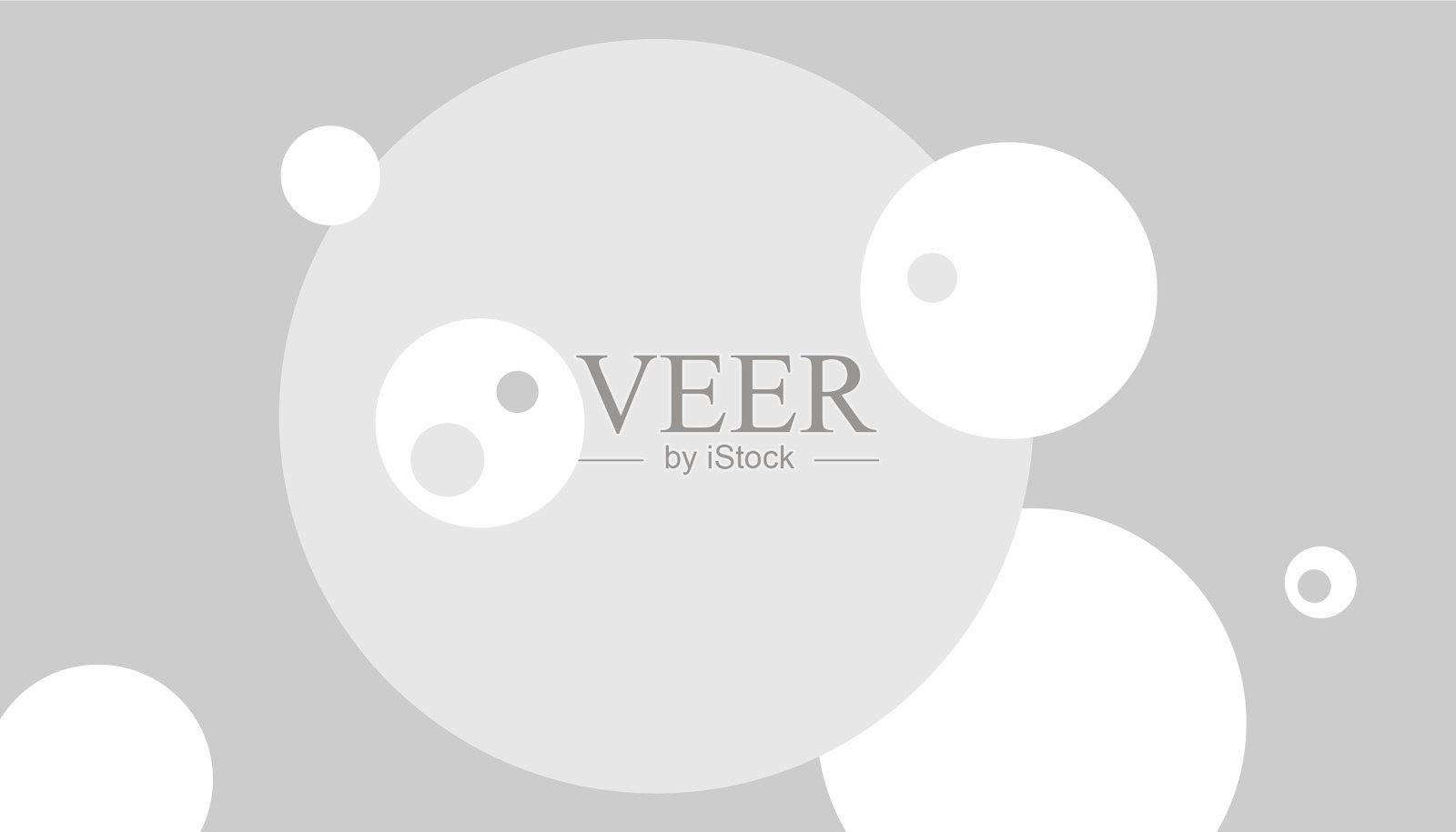 黑色和白色圆圈的抽象构图插画图片素材