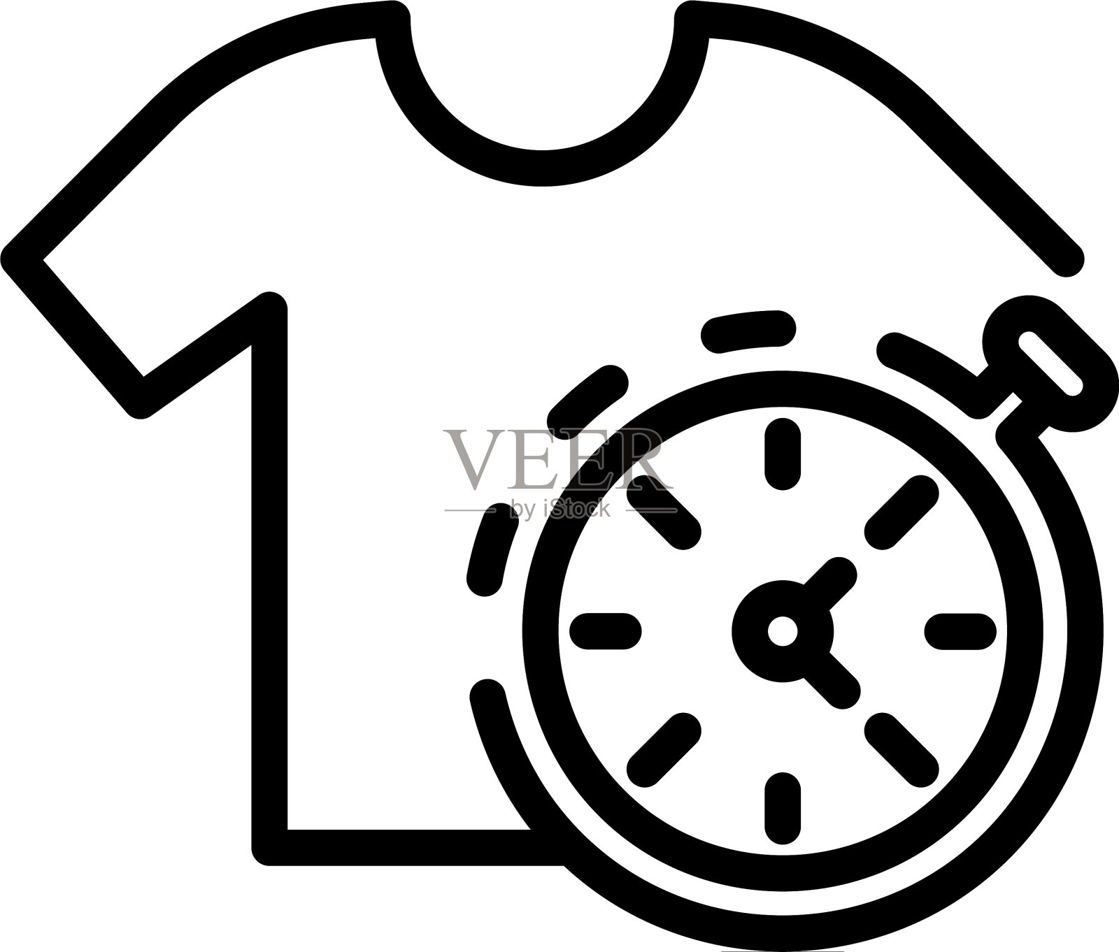 快速清洁图标轮廓风格插画图片素材