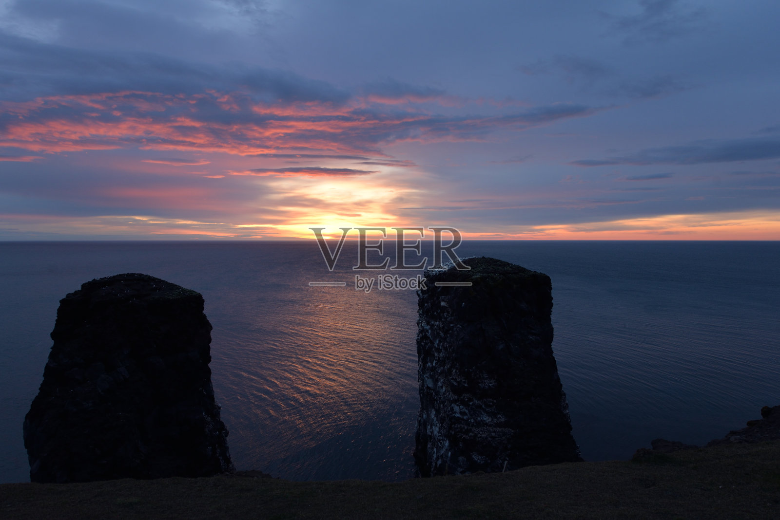 美丽的冰岛海岸照片摄影图片