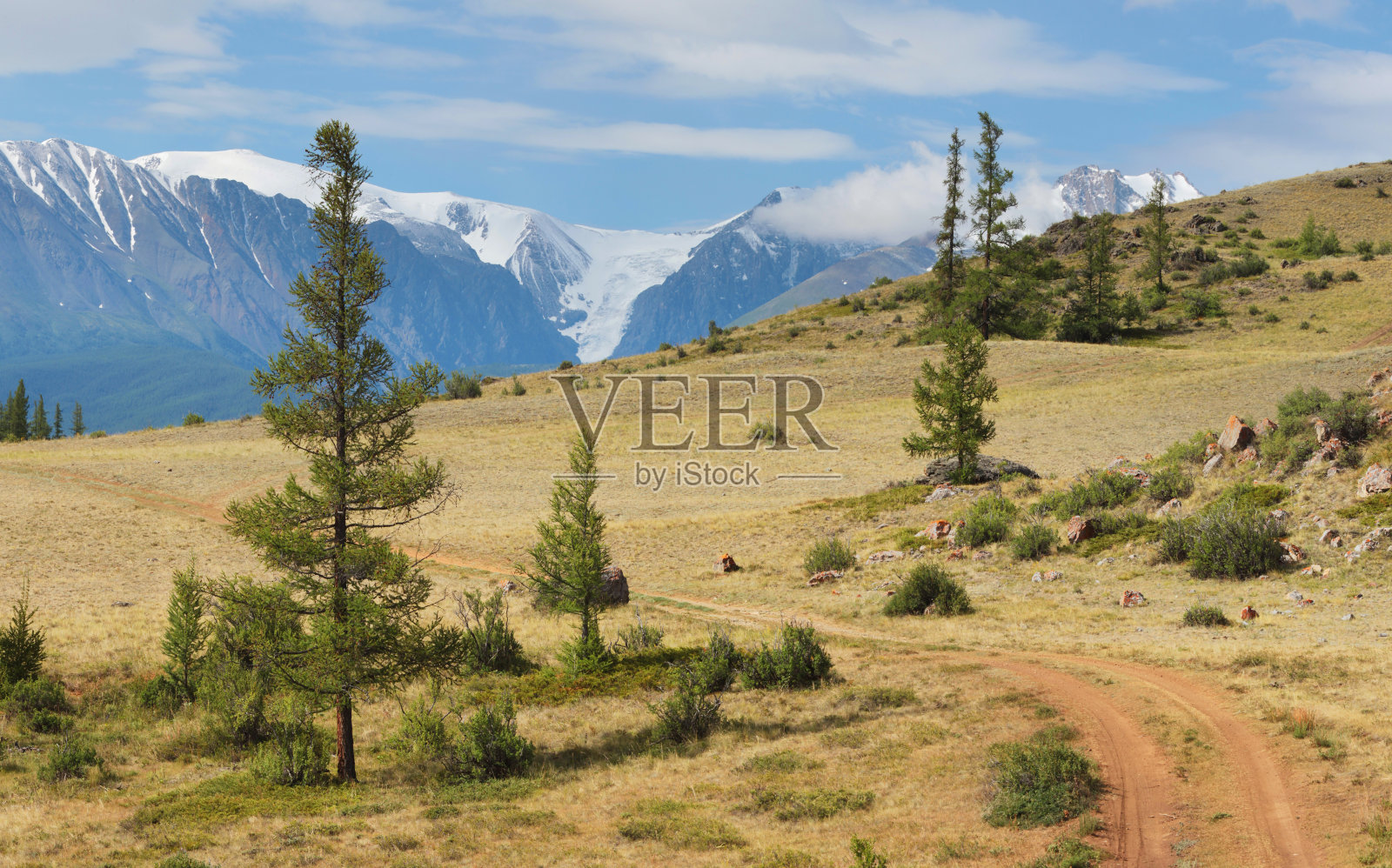 高山景观，雪峰照片摄影图片