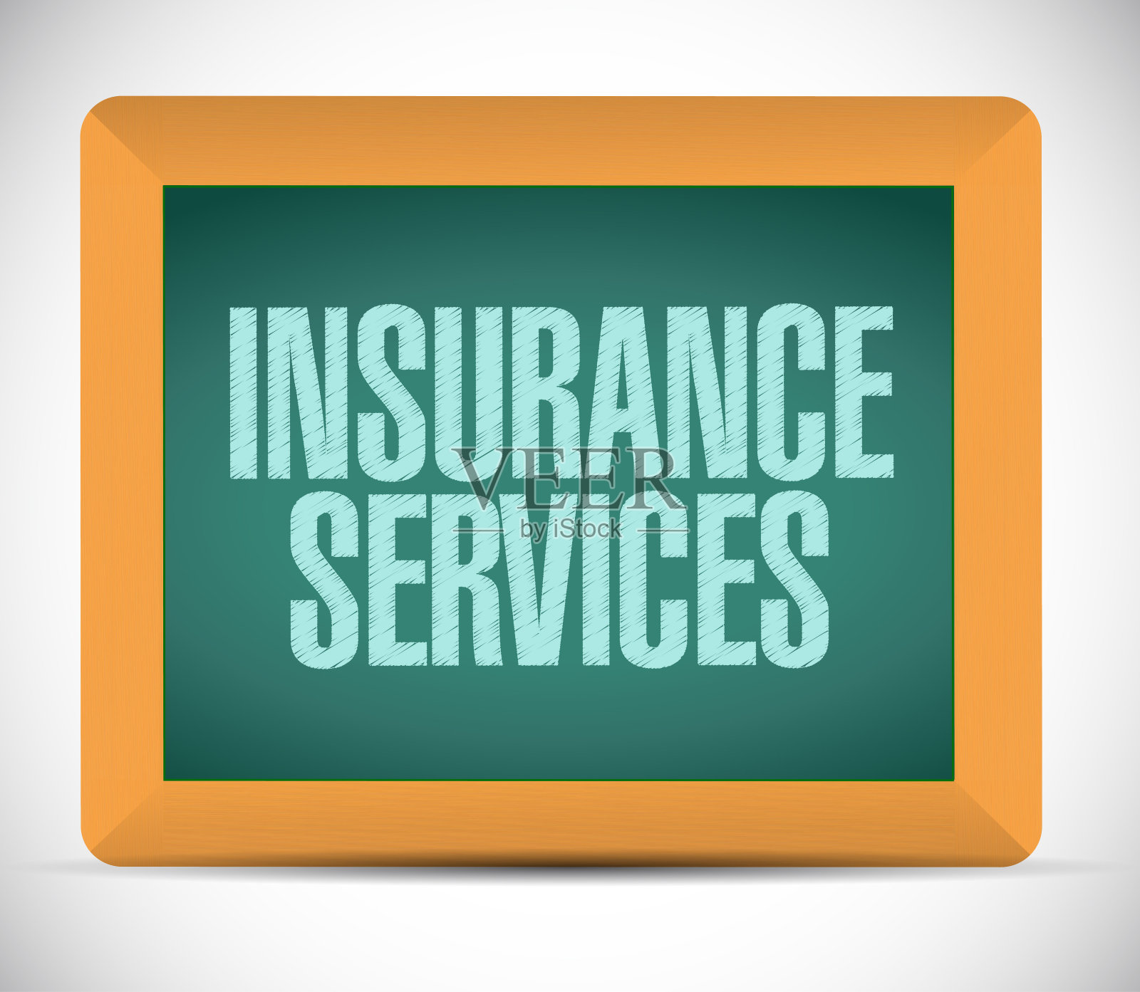 船上有保险服务信息。插画图片素材