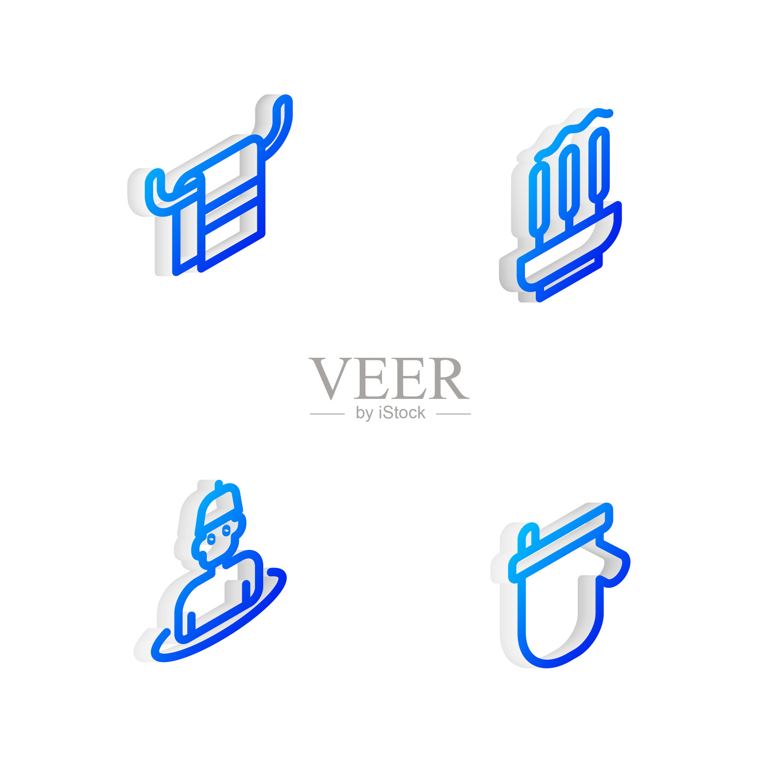 设置等距线熏香，毛巾挂在衣架上，男人在桑拿和桑拿手套图标。向量图标素材