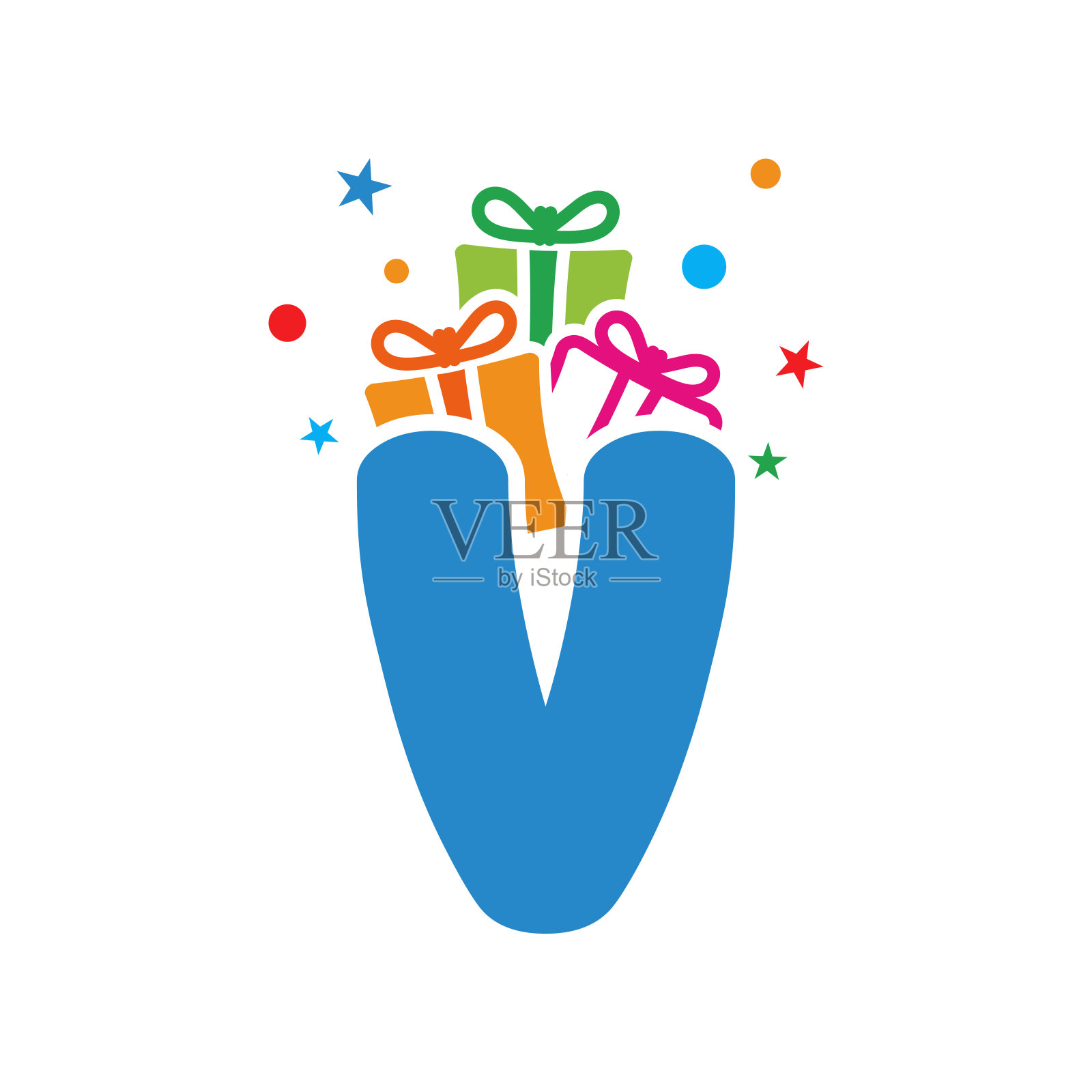 礼品标志插画图片素材