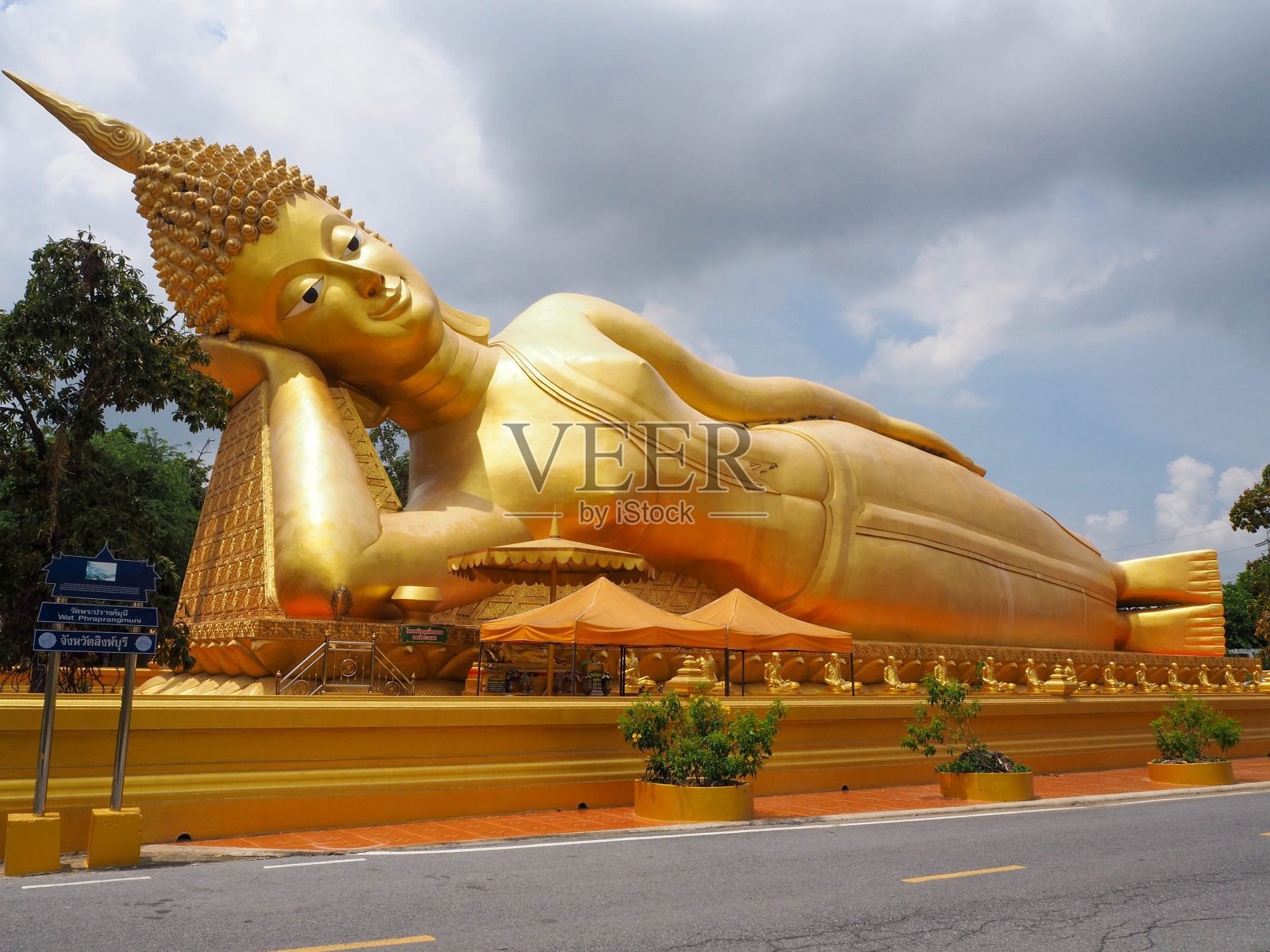 泰国大卧佛考古遗址照片摄影图片