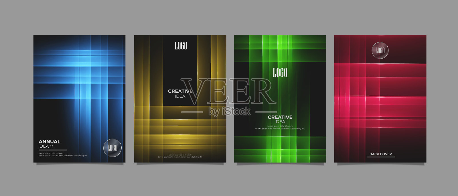 集公司报告封面抽象几何形状技术为背景。数字未来创新概念的网页横幅，展示，品牌，印刷，海报。插画图片素材