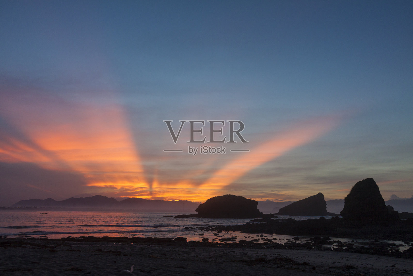 巴布马海滩照片摄影图片