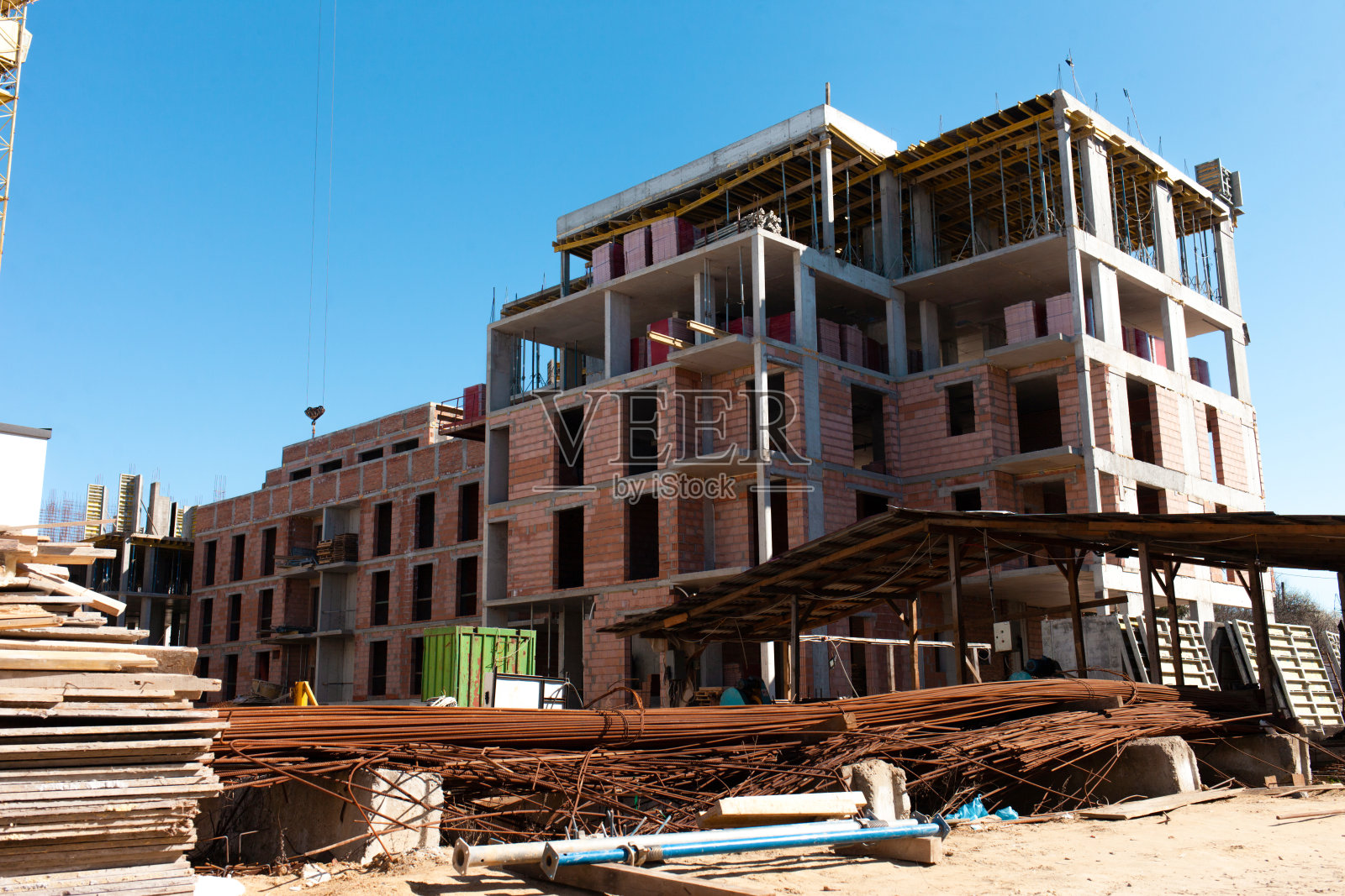 郊区的建筑工地照片摄影图片