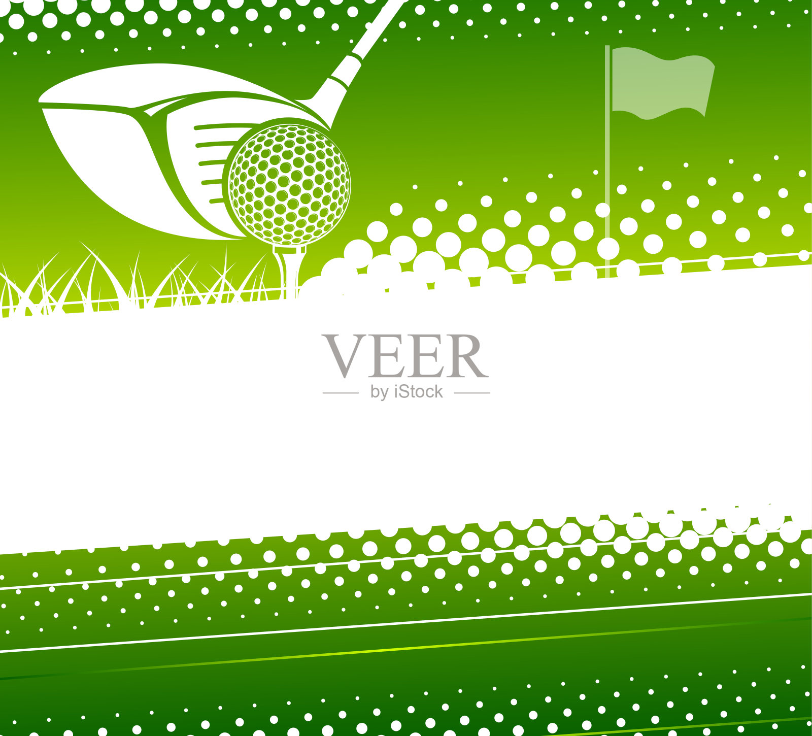高尔夫球游戏背景插画图片素材