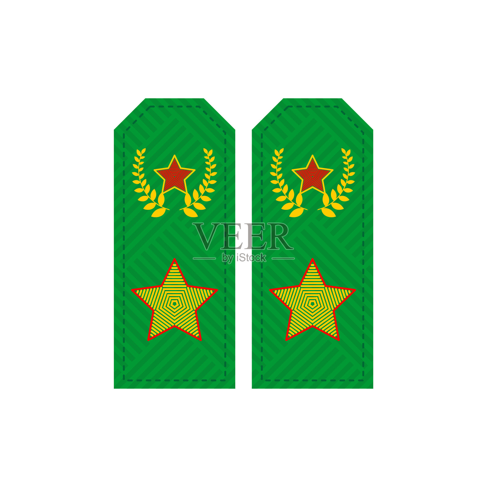 俄国将军的肩带。矢量图插画图片素材