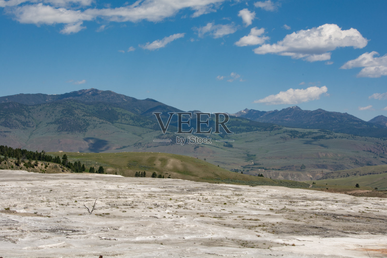 猛犸温泉照片摄影图片