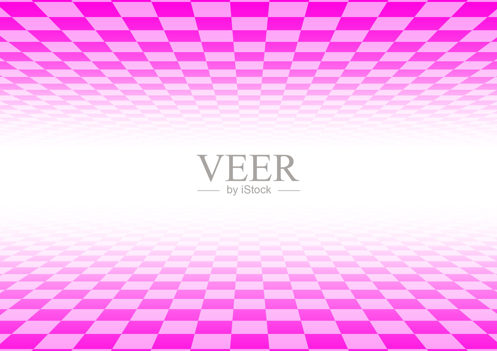 带有深度的粉红色方格空间的插图插画图片素材
