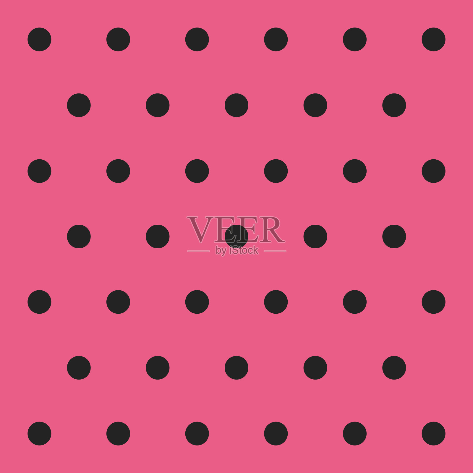 圆点花纹的情人节图案插画图片素材