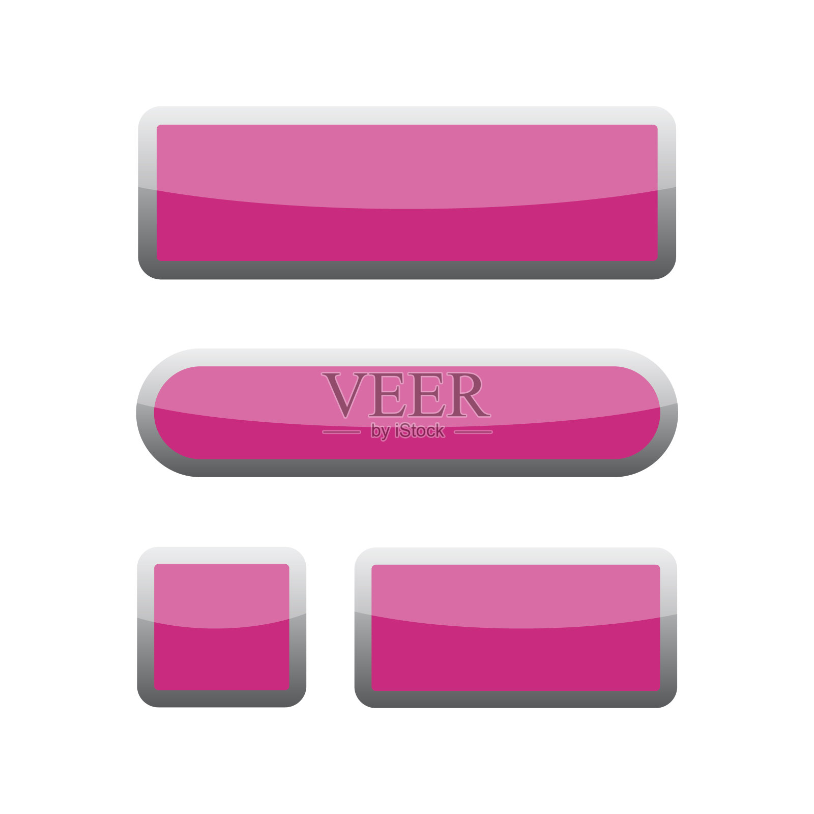 3d技术网页按钮。网页设计按钮插画图片素材