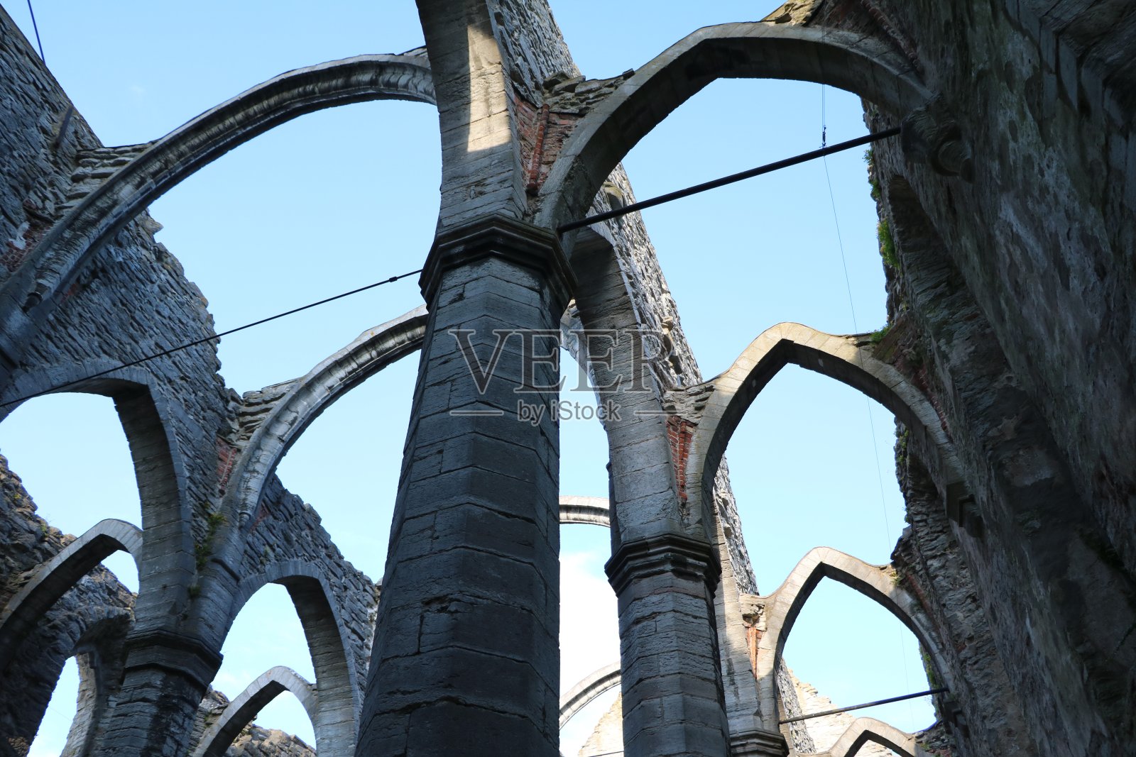 圣卡琳教堂在维斯比的戈特兰，波罗的海瑞典照片摄影图片