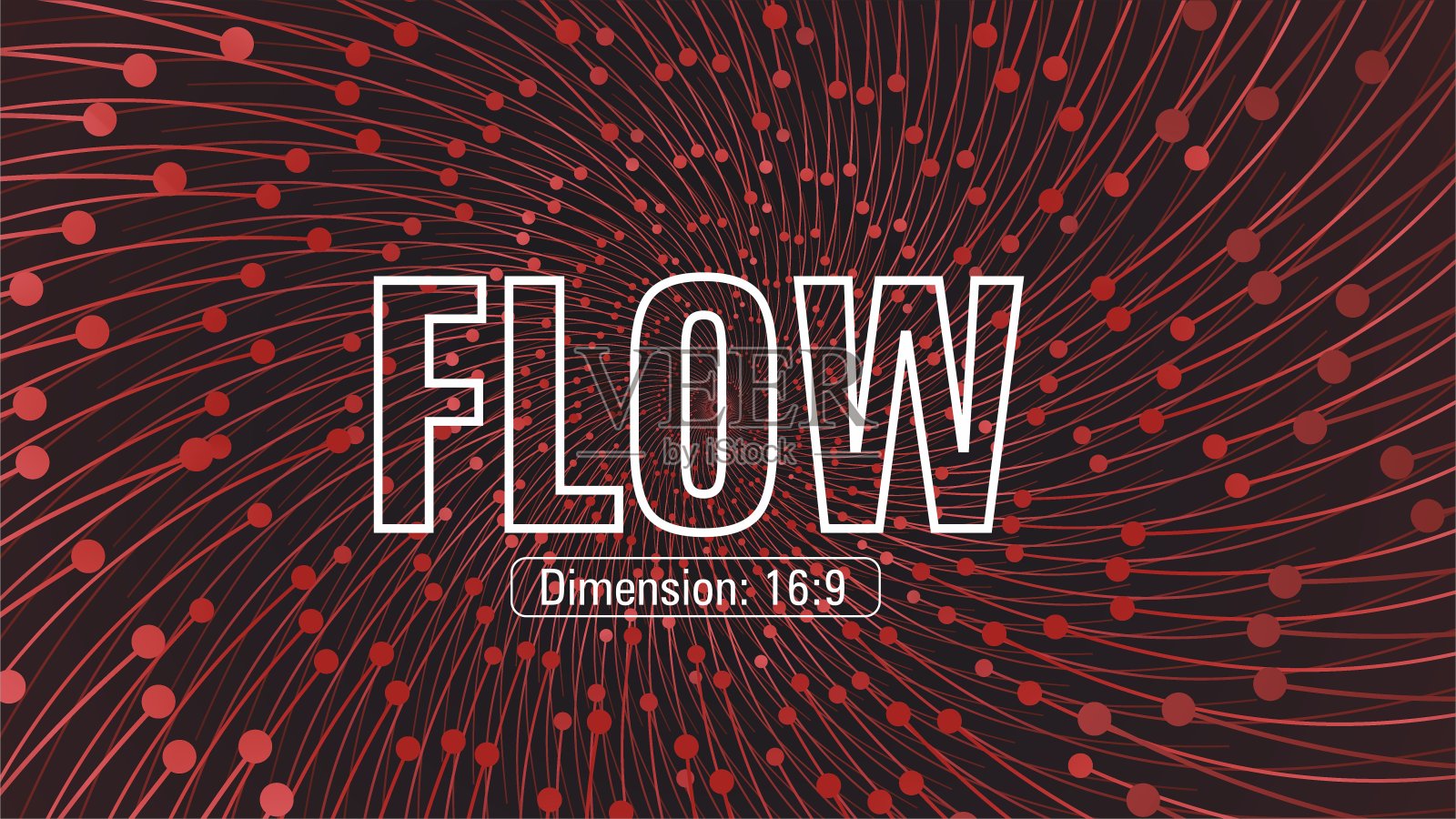 流背景与梯度在尺寸16:9。矢量插图。插画图片素材