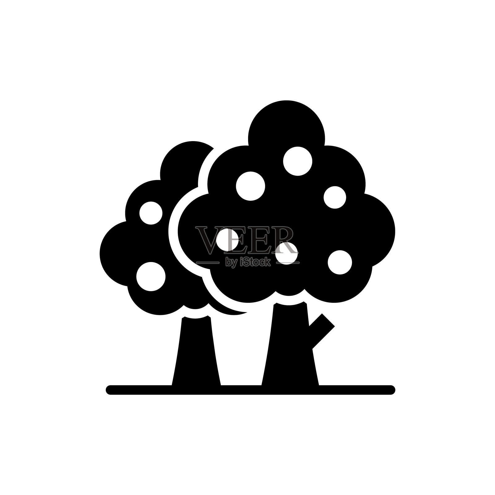 花园矢量固体图标风格插图。EPS 10个文件插画图片素材