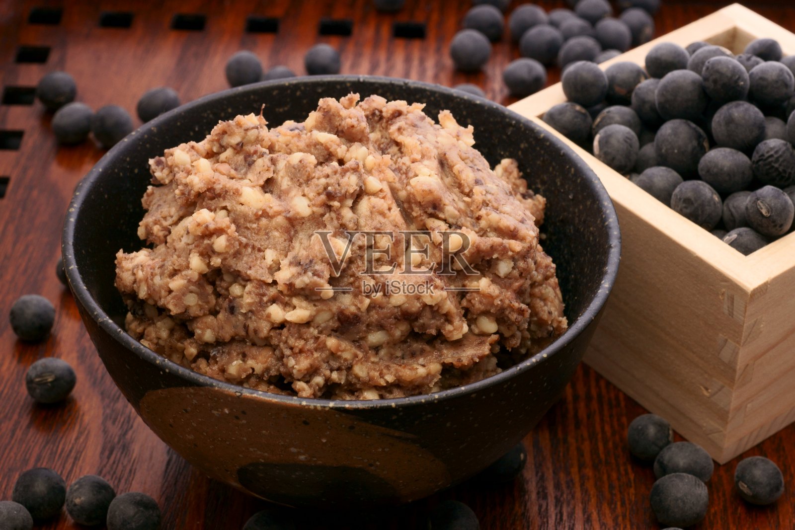 黑大豆味噌照片摄影图片