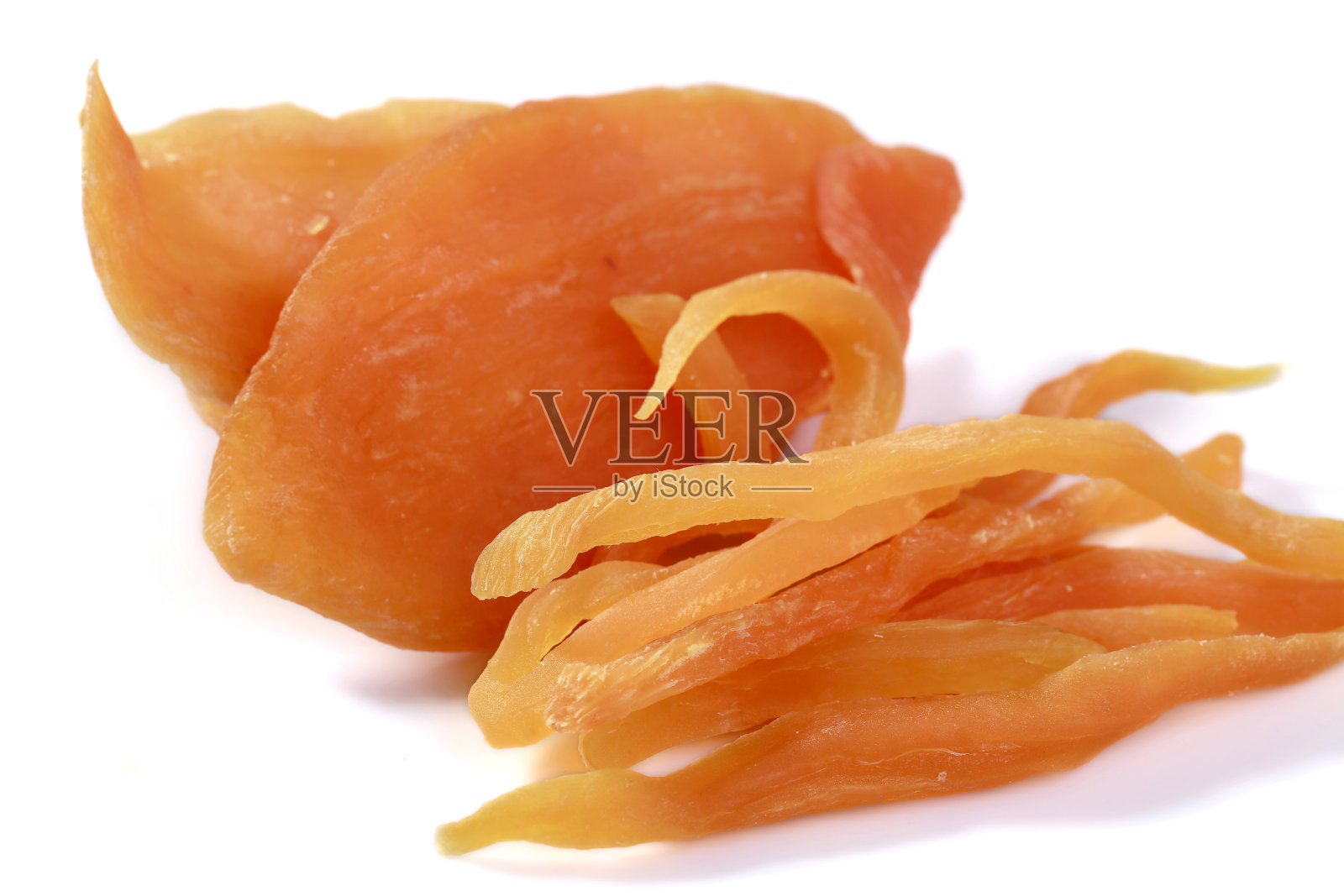 白底红薯干照片摄影图片