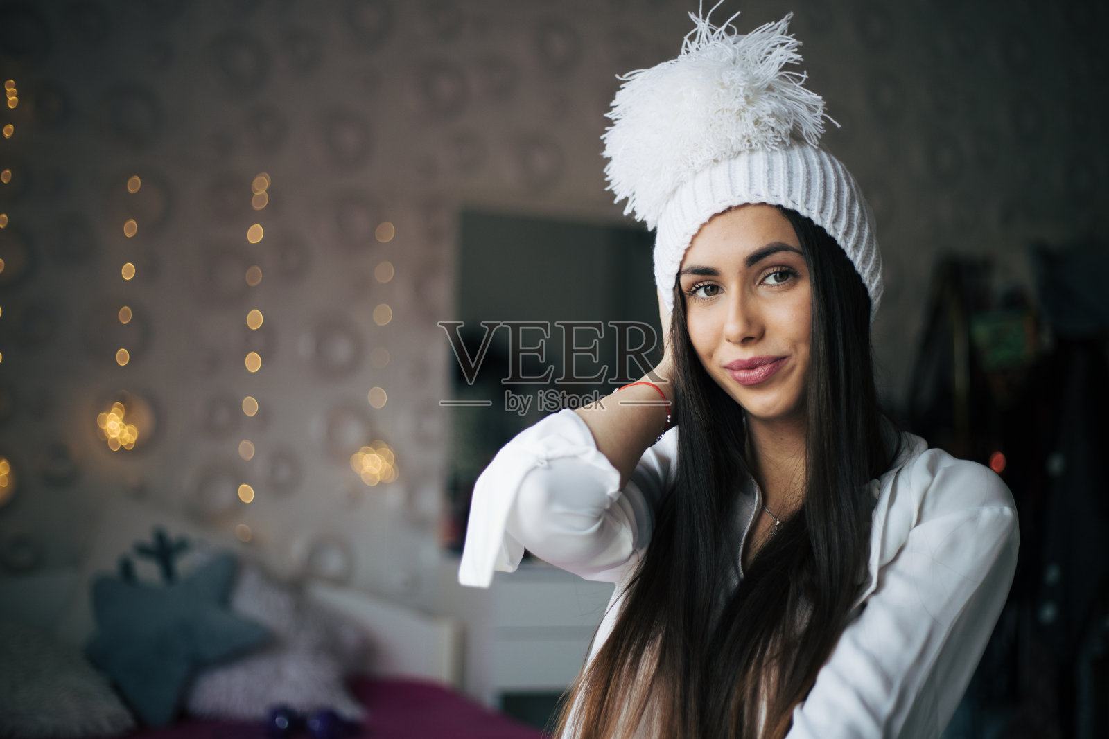 美丽的女孩照片摄影图片