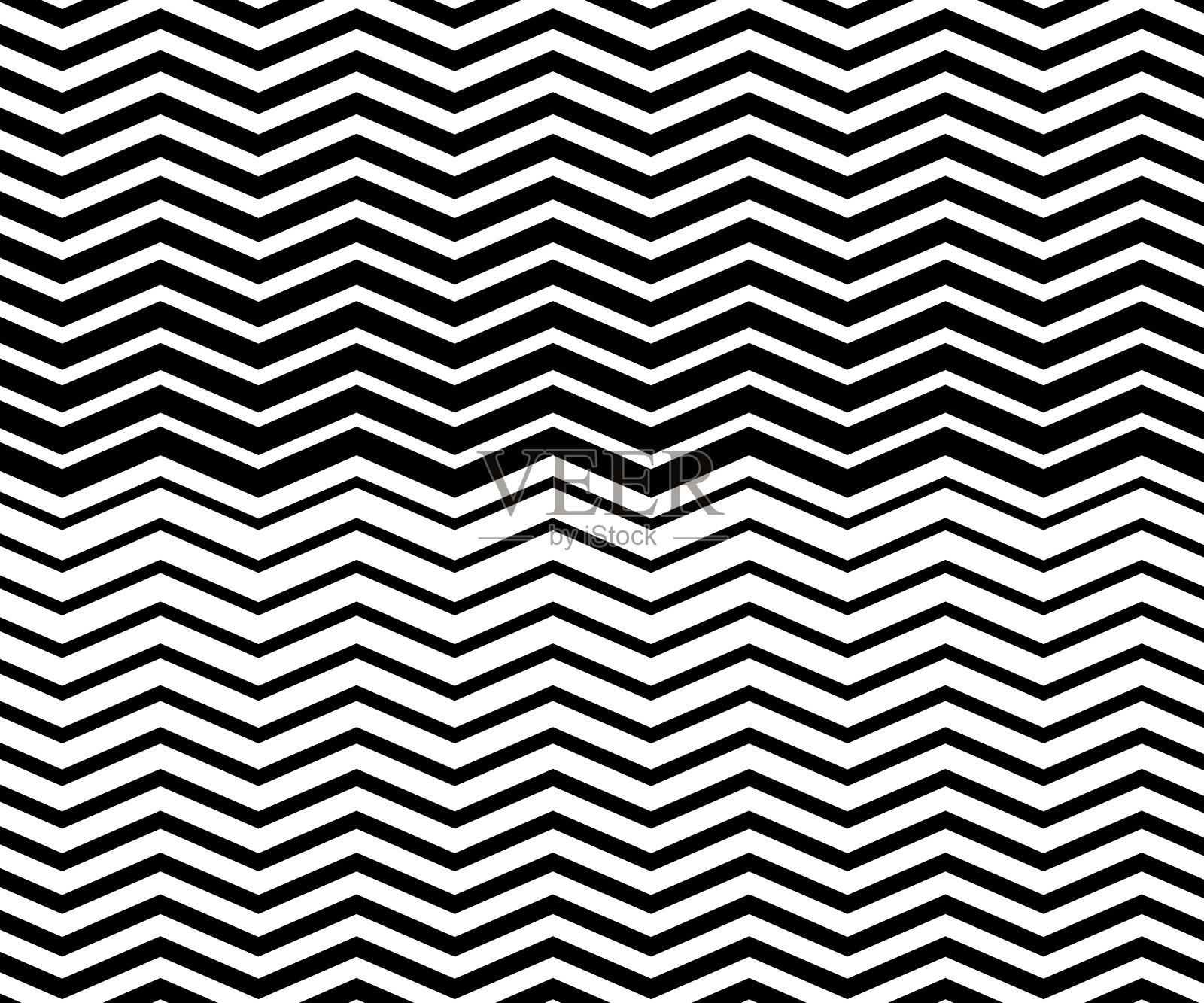 黑白之字形纹路。简单而现代的复古背景。网页设计，贺卡，纺织品，Eps 10矢量插图插画图片素材