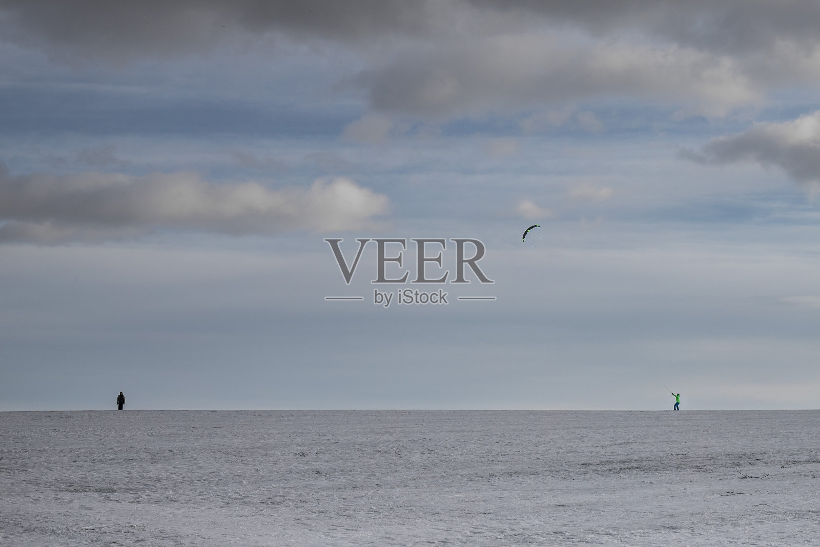 2021年，德国巴伐利亚风筝冲浪照片摄影图片