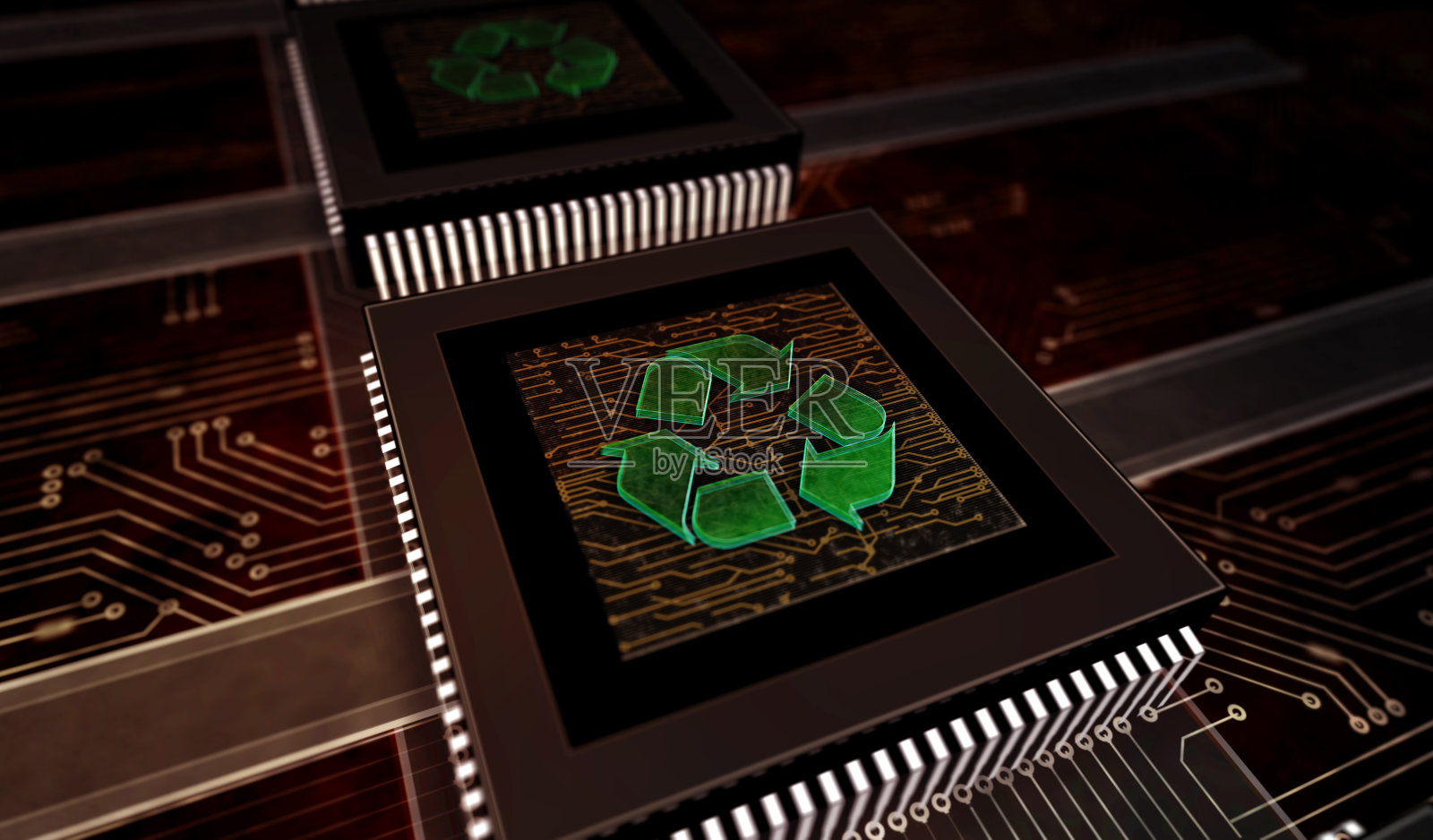 回收符号数字3d插图照片摄影图片