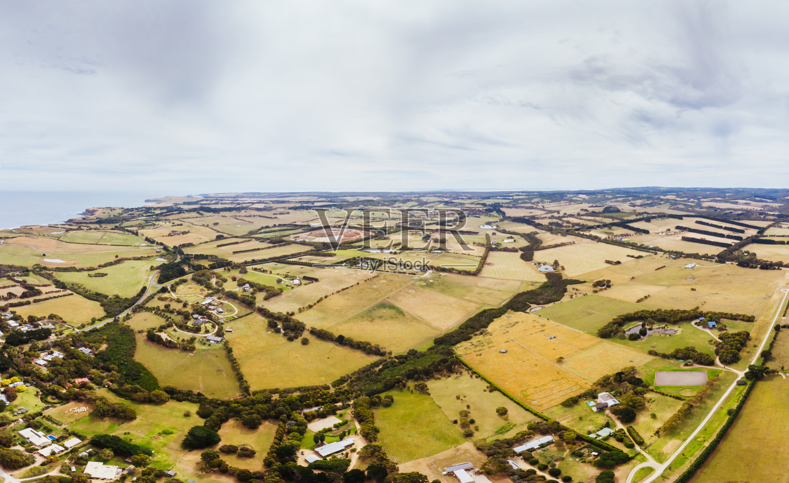 鸟瞰图从弗林德斯在澳大利亚照片摄影图片