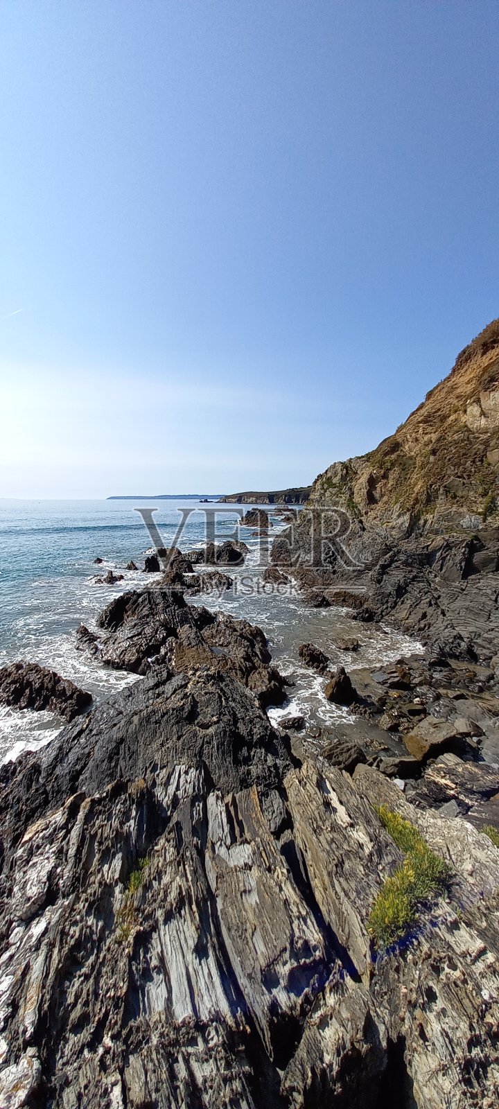 布列塔尼人的海滩照片摄影图片