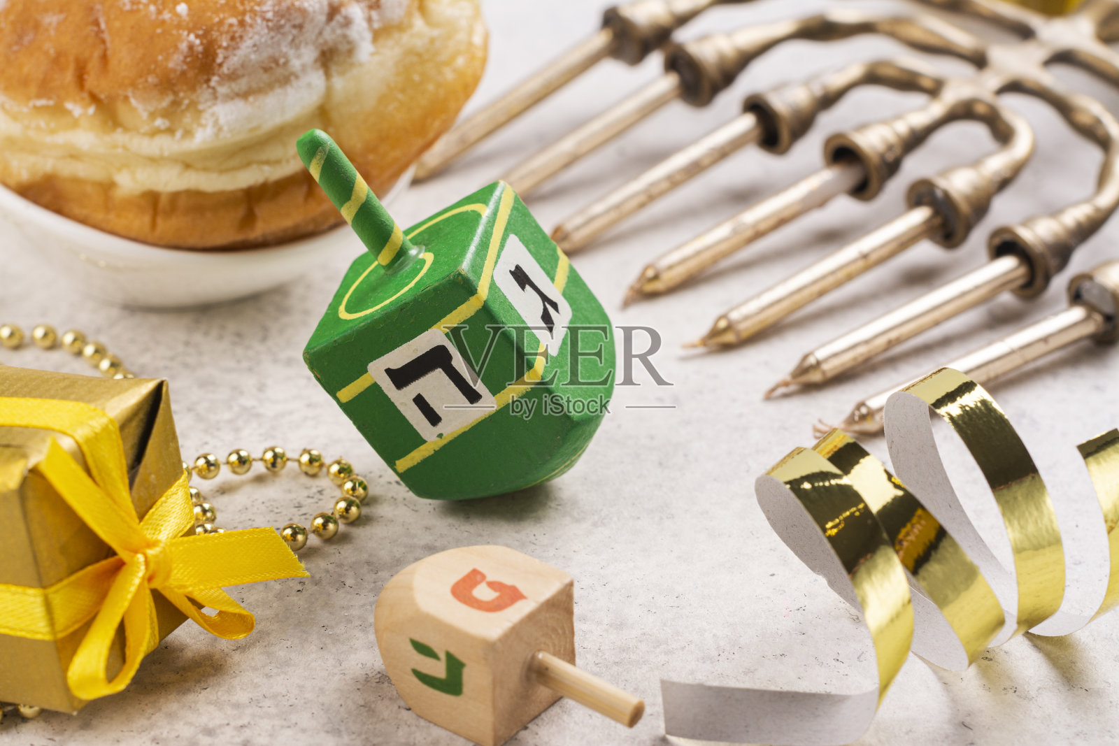 犹太节日光明节的背景照片摄影图片