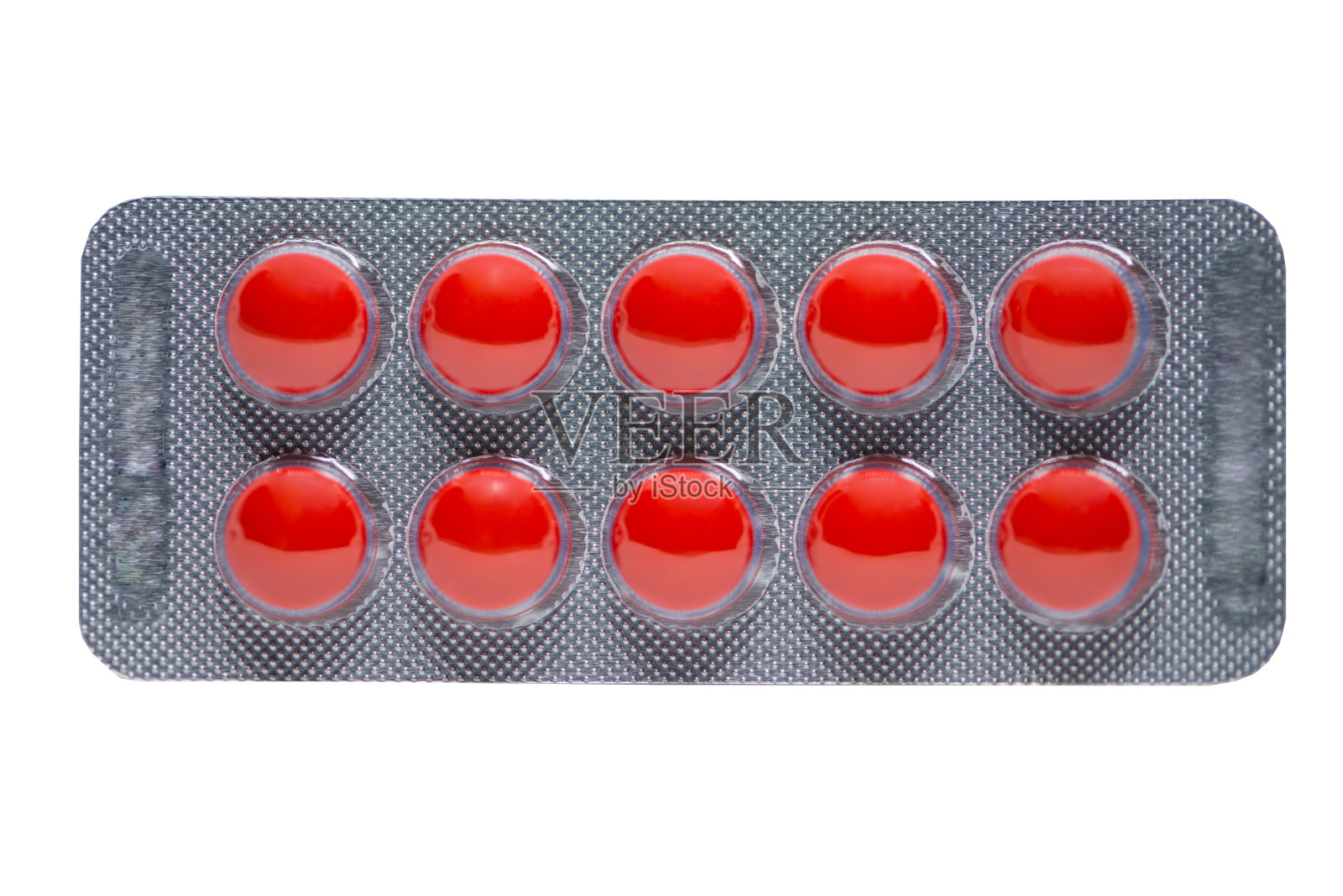 封闭的吸塑包装的药片照片摄影图片