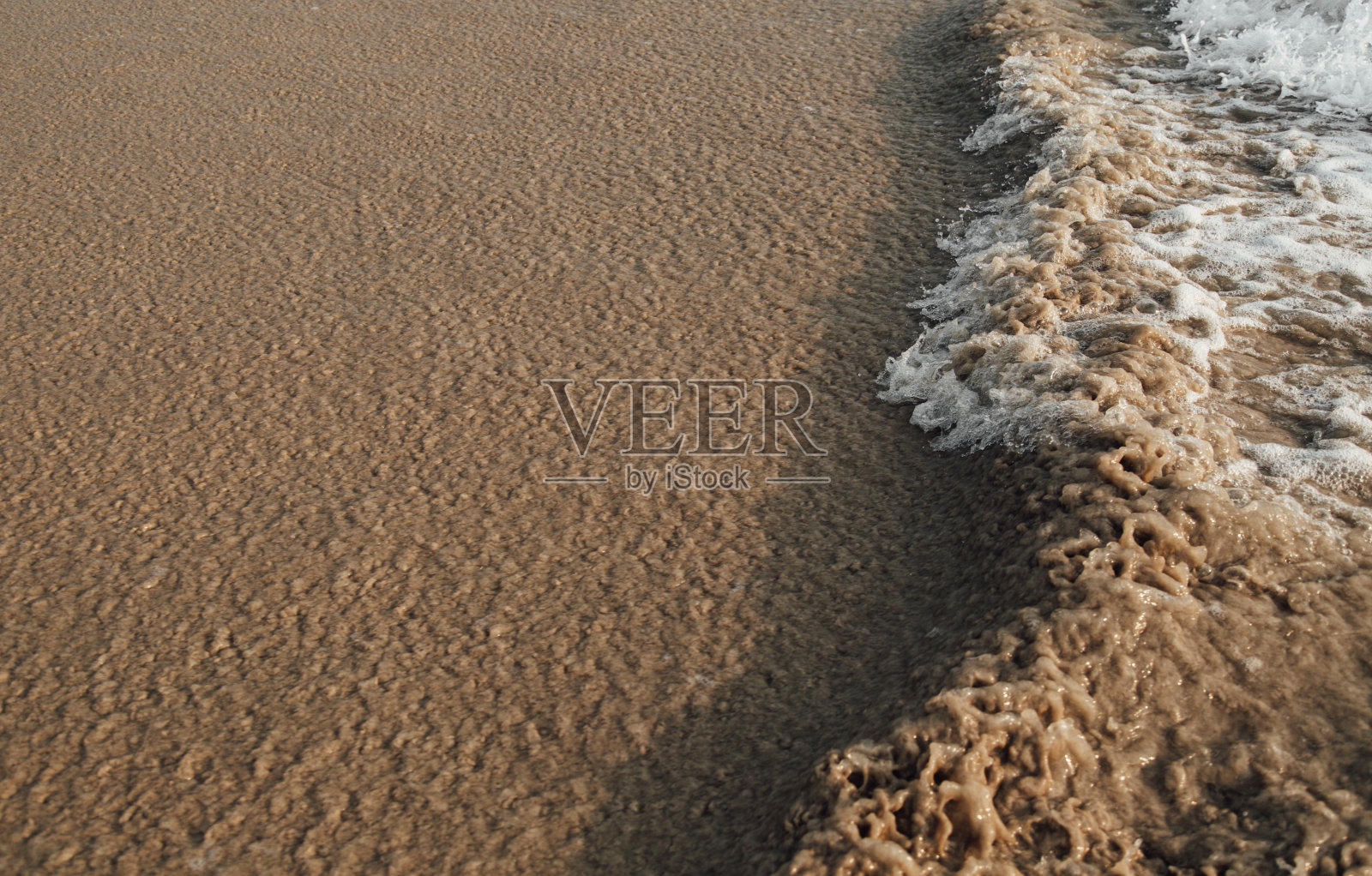 海边，海浪的纹理与复制空间照片摄影图片