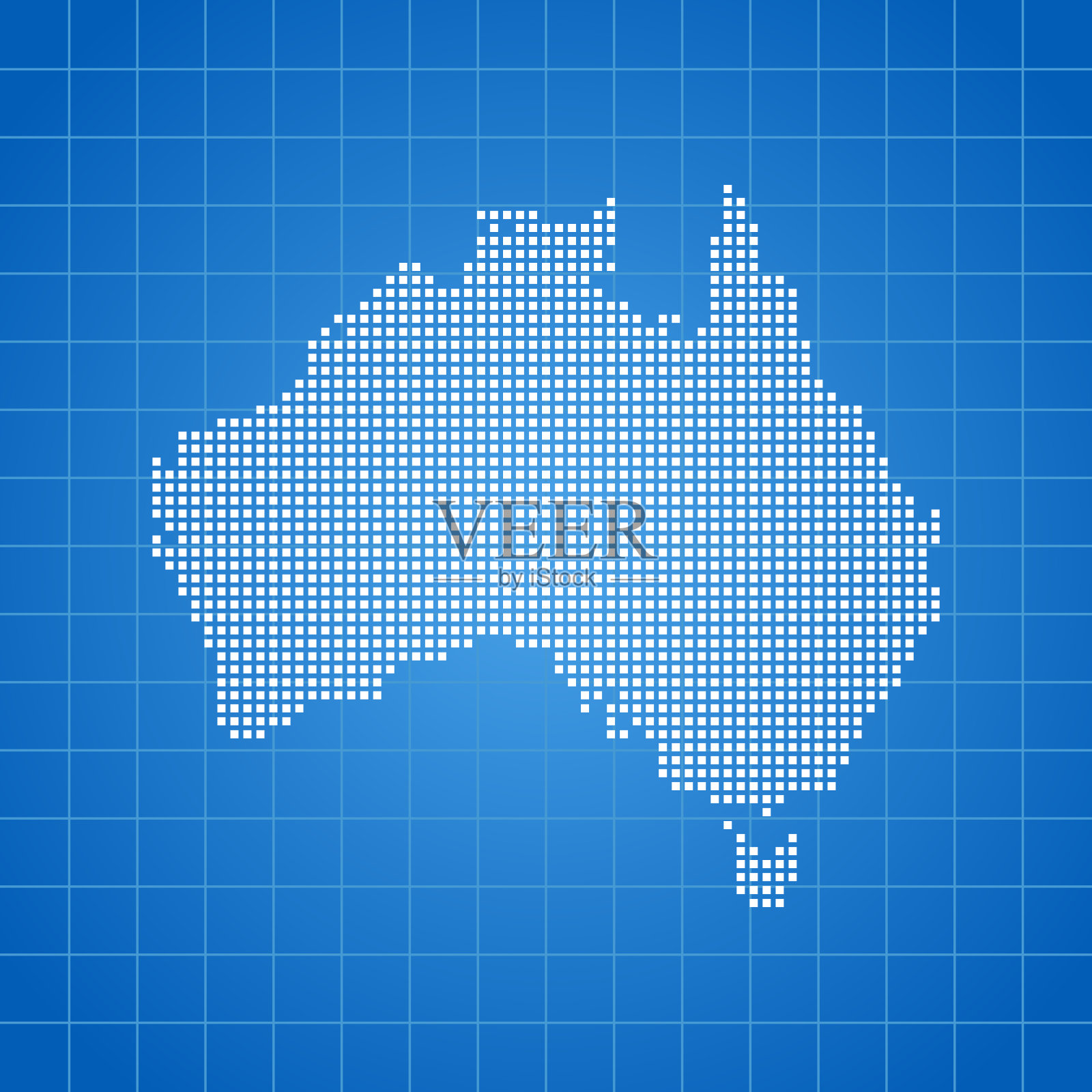 澳大利亚的地图插画图片素材