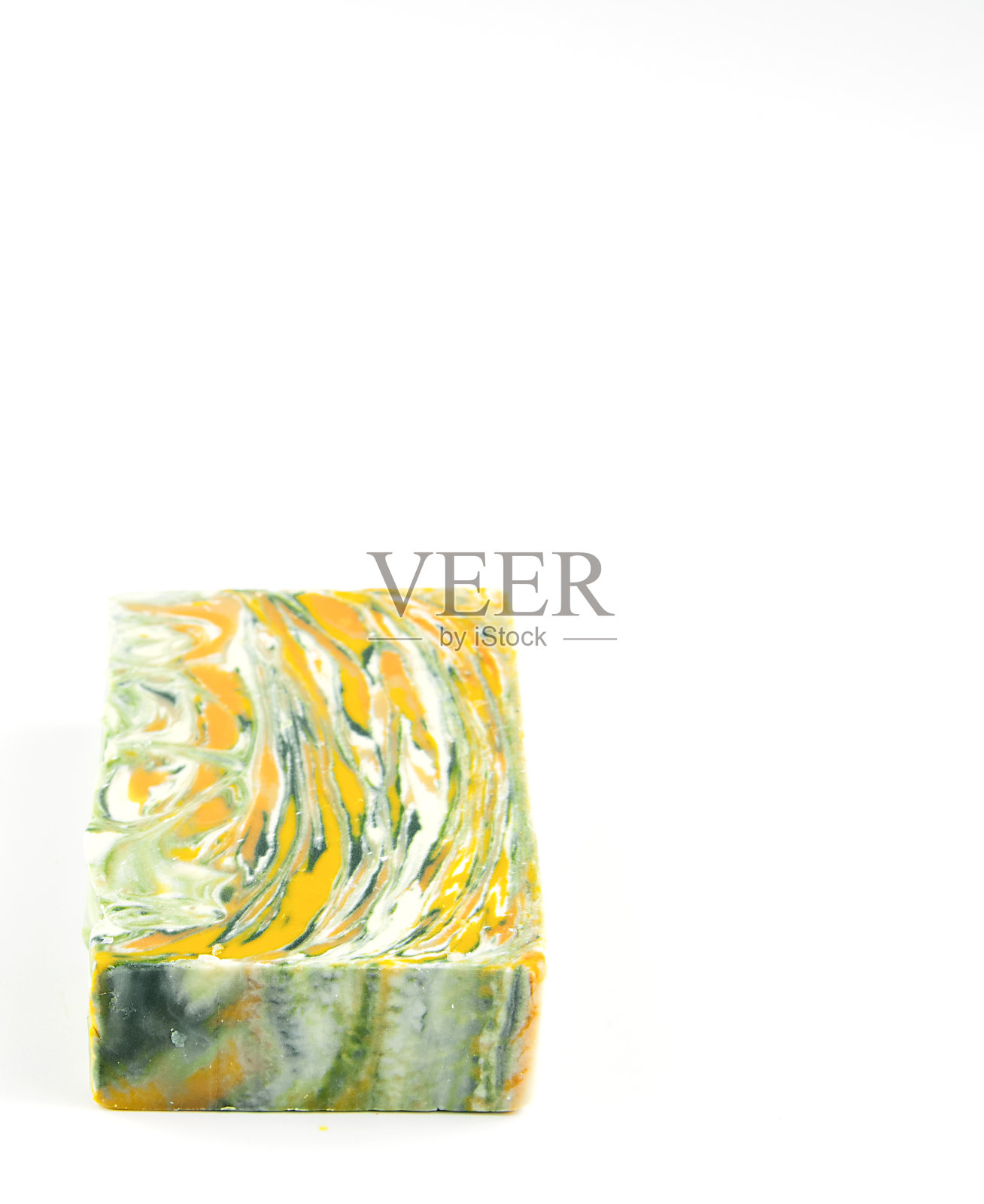 芳香的有机手工肥皂，在明亮的背景。照片摄影图片