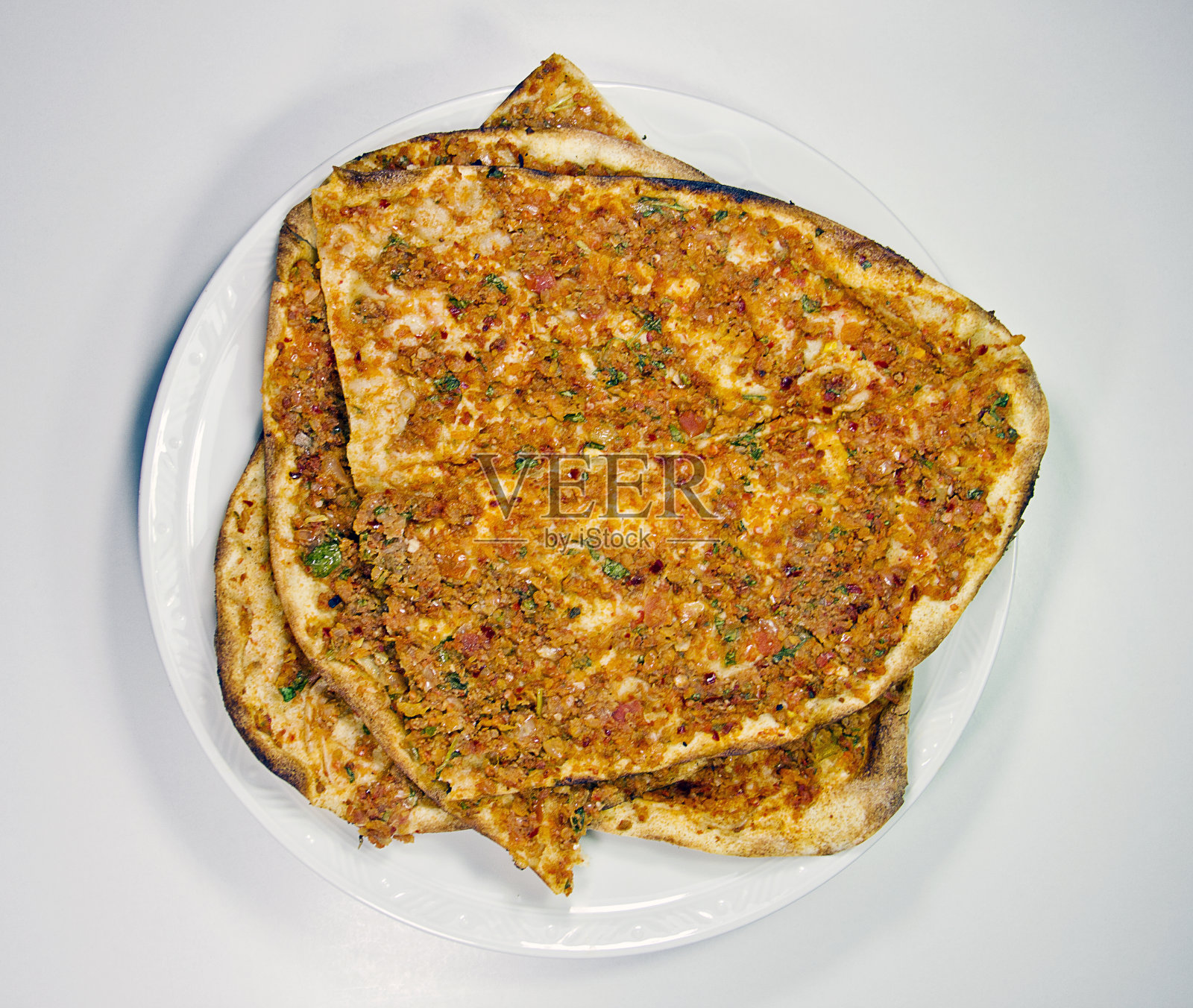 盘子中食物的高角度视图照片摄影图片