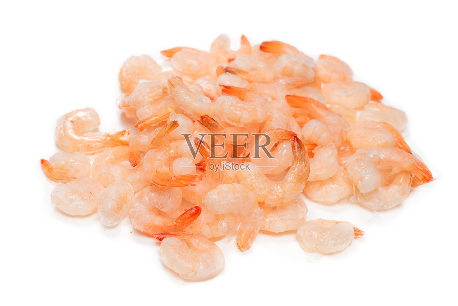 冷冻虾背景。前视图。照片摄影图片