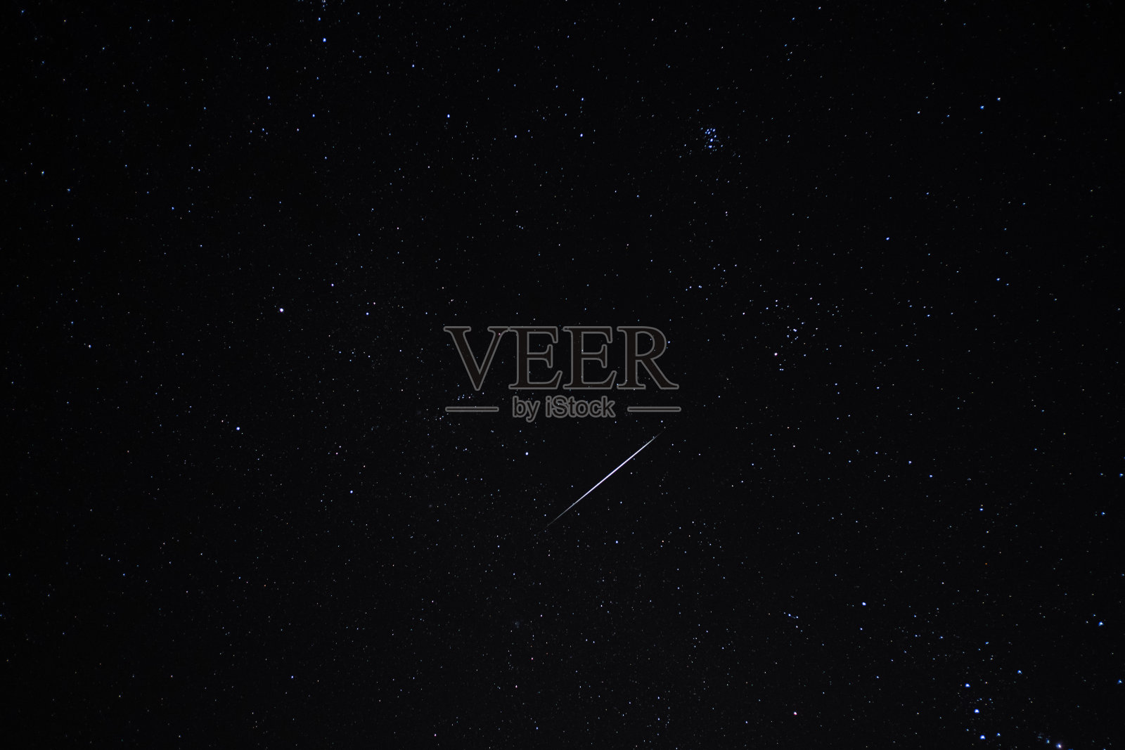 流星在夜空中坠落的星星形状，宇宙空间，科学背景照片摄影图片