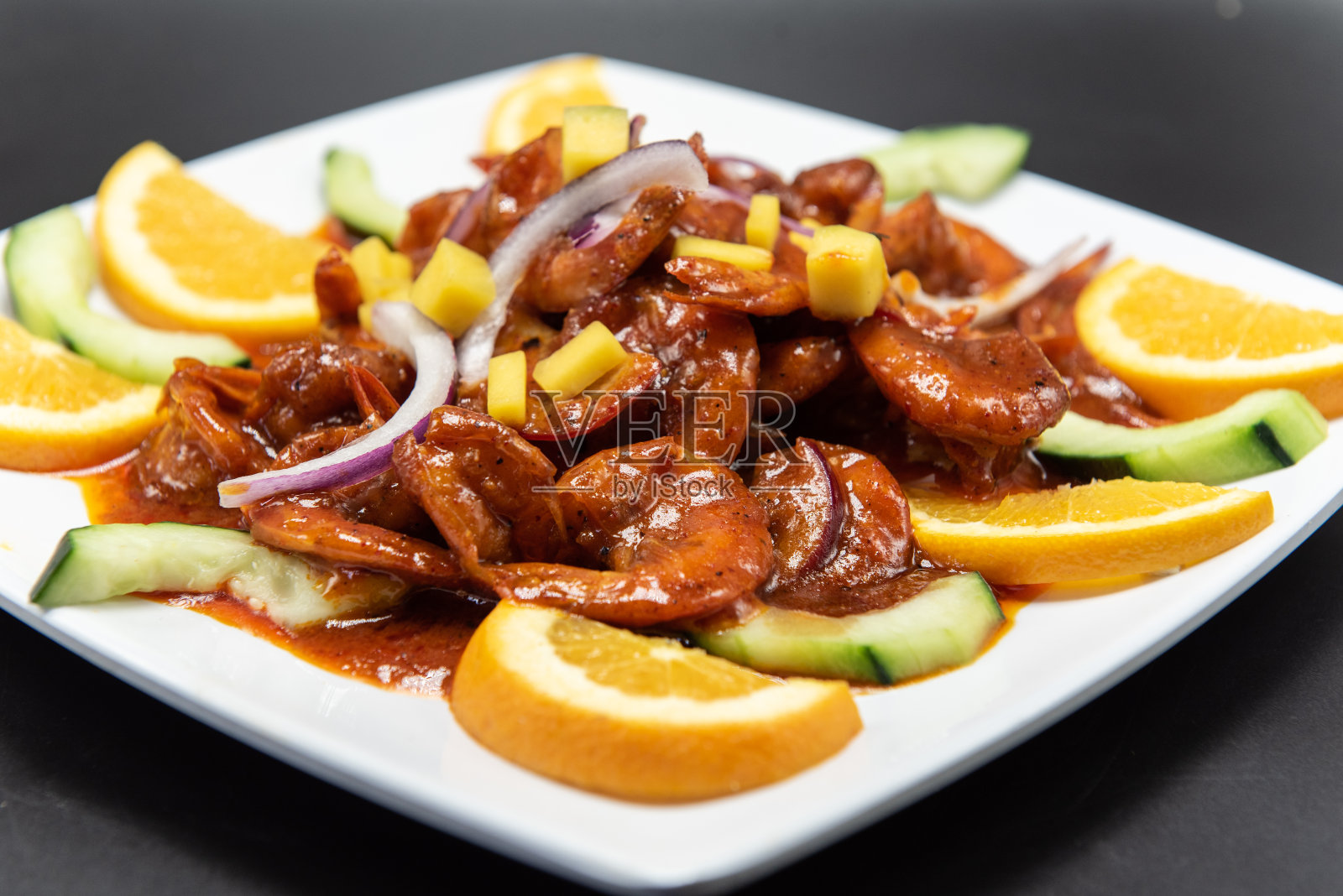 墨西哥海上美食。照片摄影图片