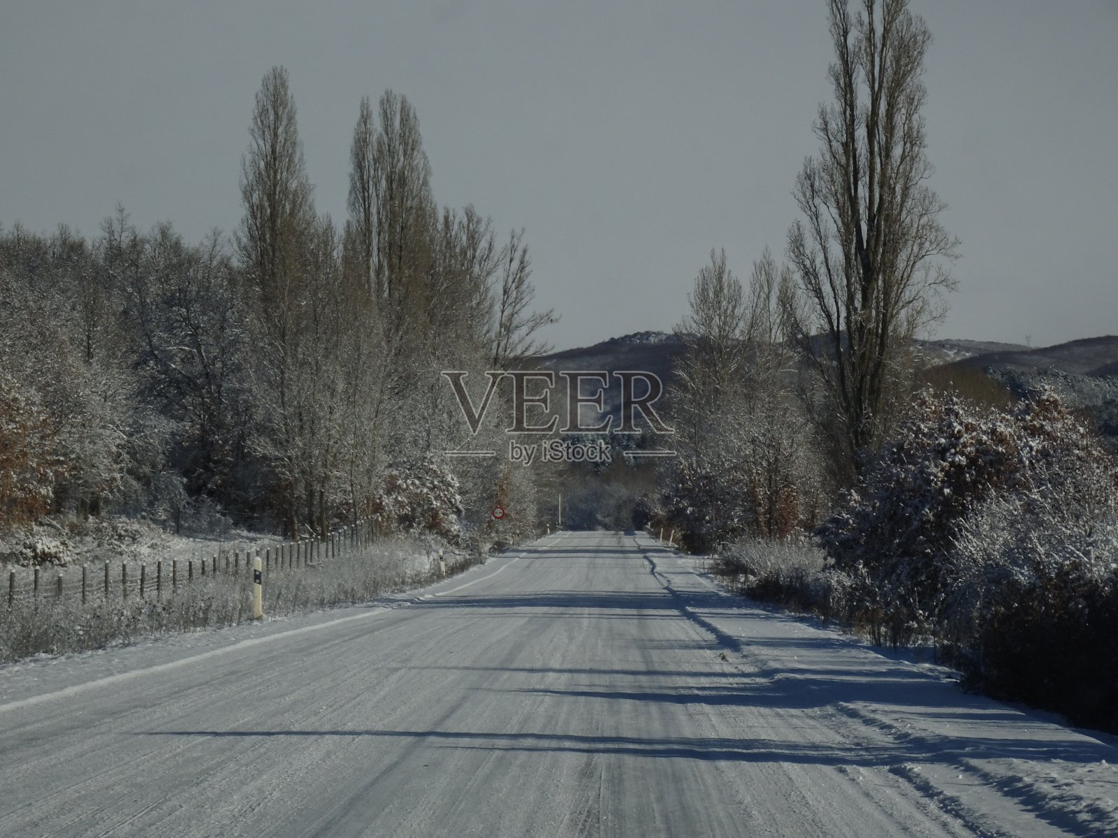 雪路照片摄影图片