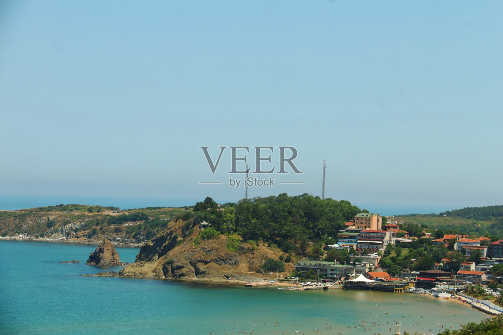 土耳其沿海村庄照片摄影图片