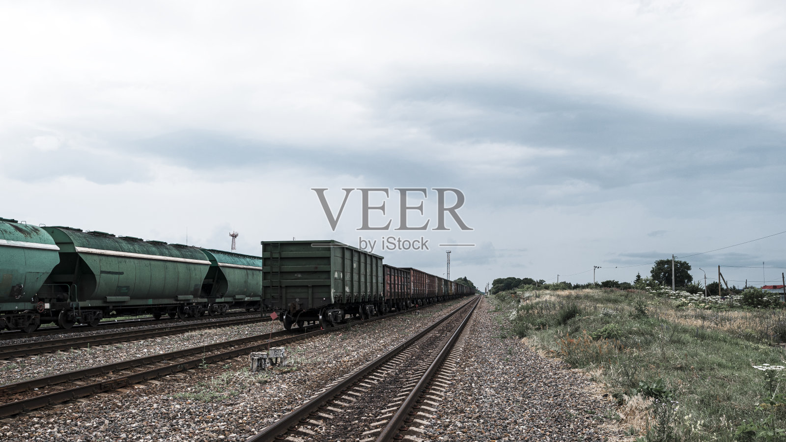 火车站的车厢照片摄影图片