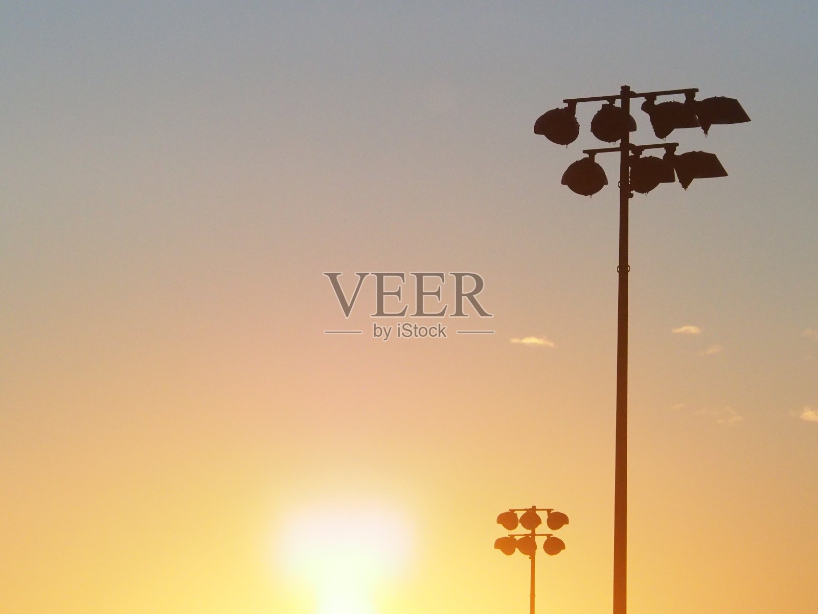 泛光灯的阴影照片摄影图片