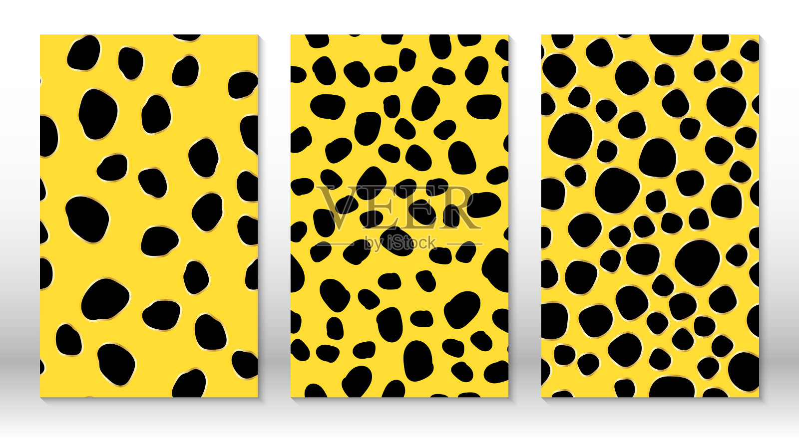 动物皮豹图案。猎豹打印。封面设计模板。豹纹的设计。插画图片素材