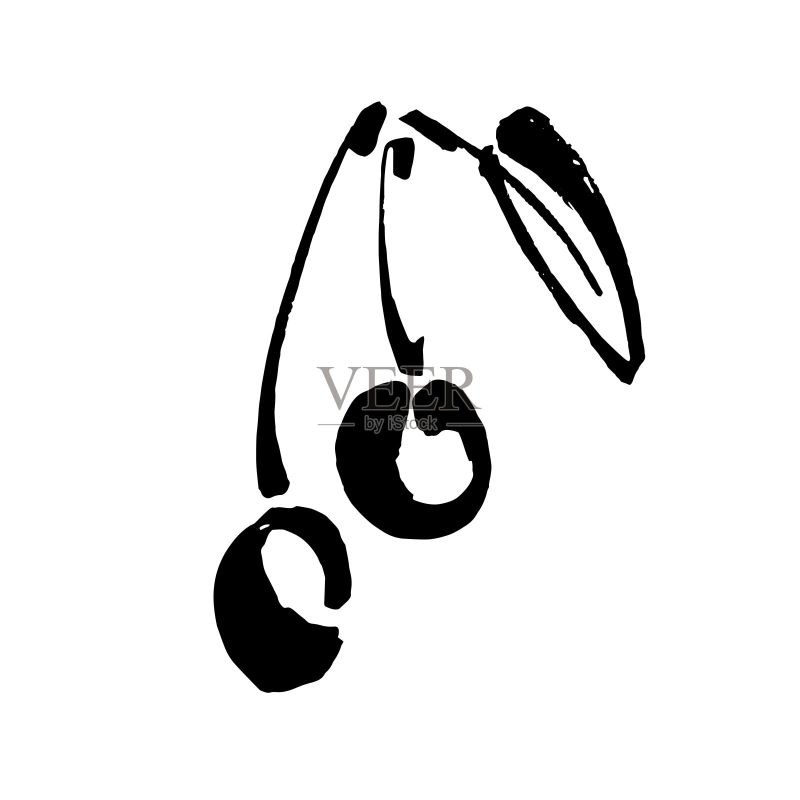 樱桃矢量草图图标孤立的背景。手绘水墨画插图。图标为信息图表，网站或应用程序插画图片素材