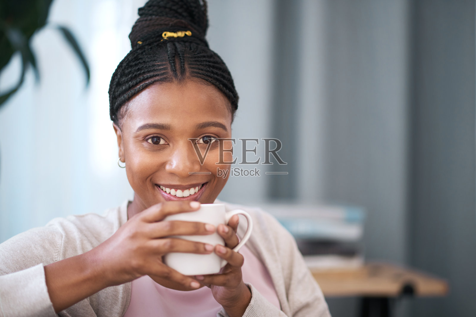 准备在家享受舒适的一天照片摄影图片