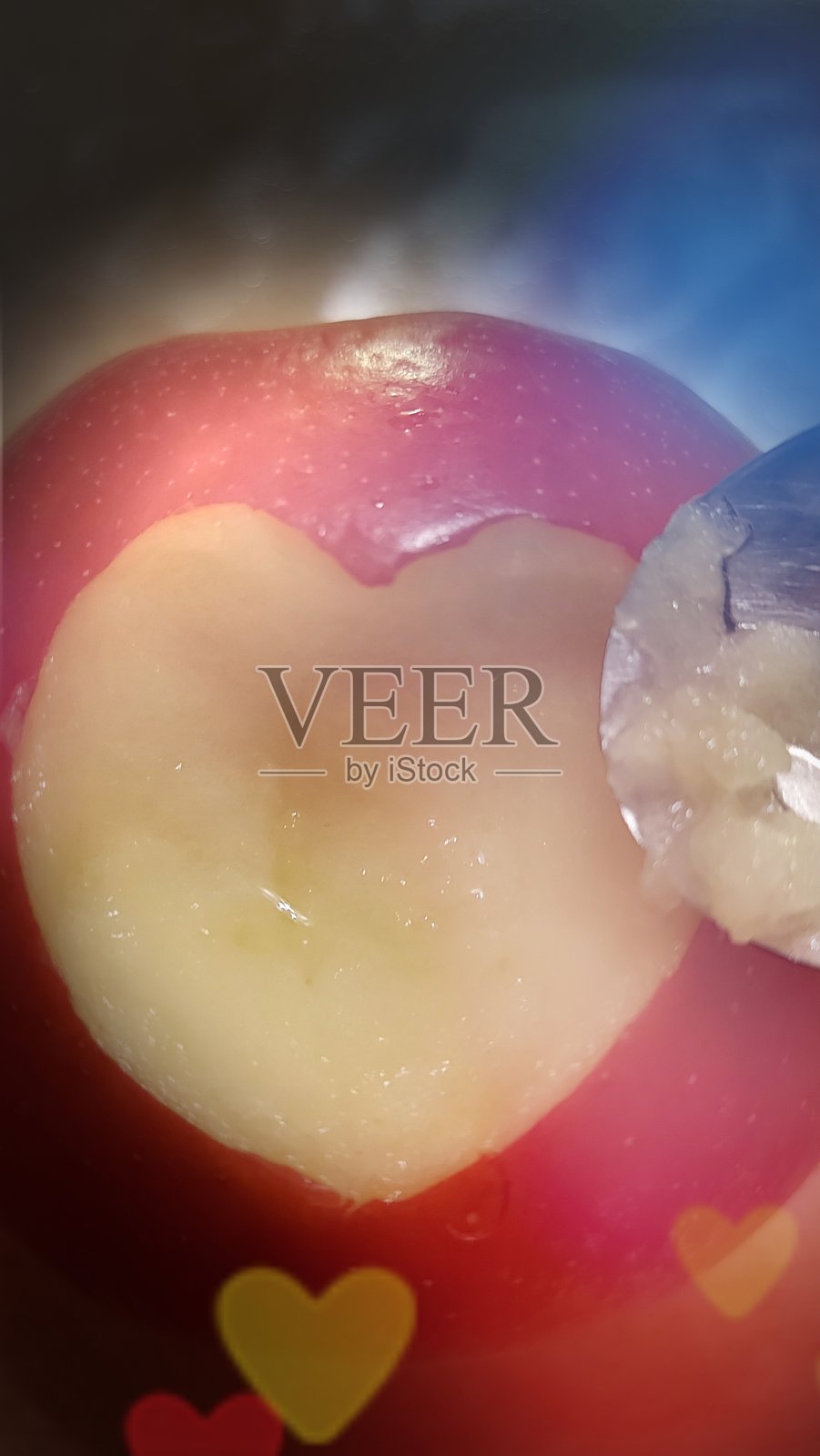 心形苹果照片摄影图片