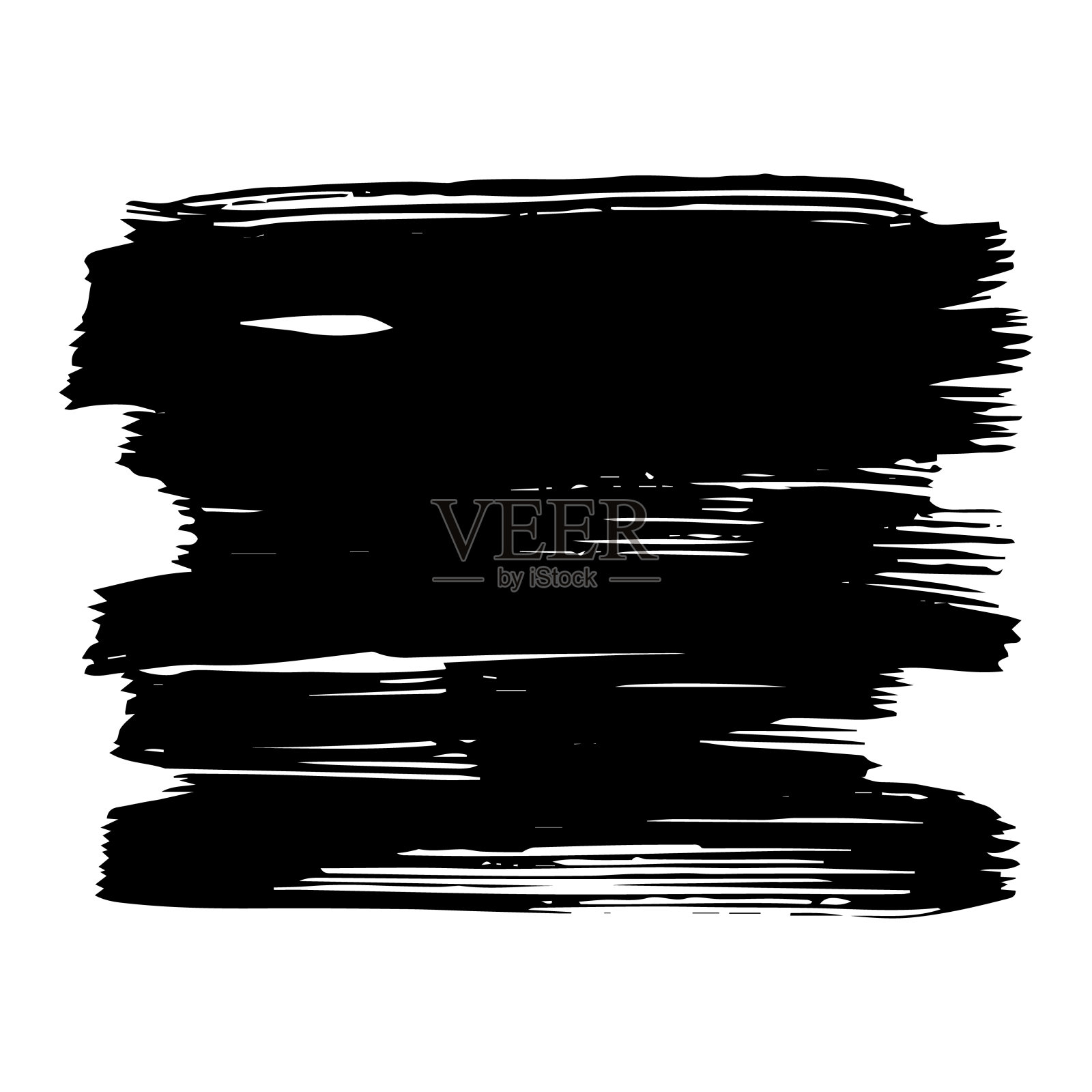 黑点，用墨水笔划。为你的设计设计垃圾形状和轮廓。插画图片素材