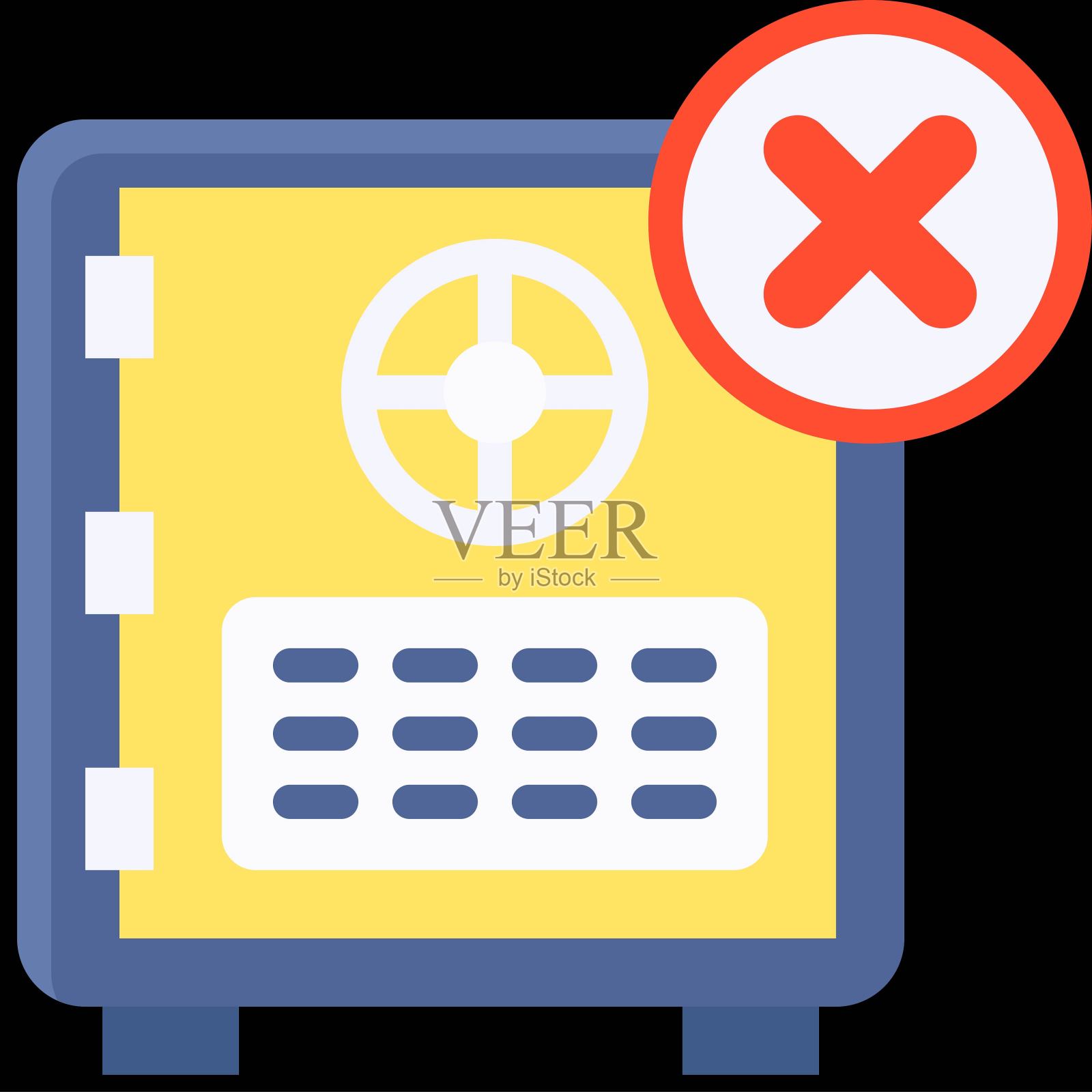 安全与不正确的标志图标，破产相关的矢量图标素材